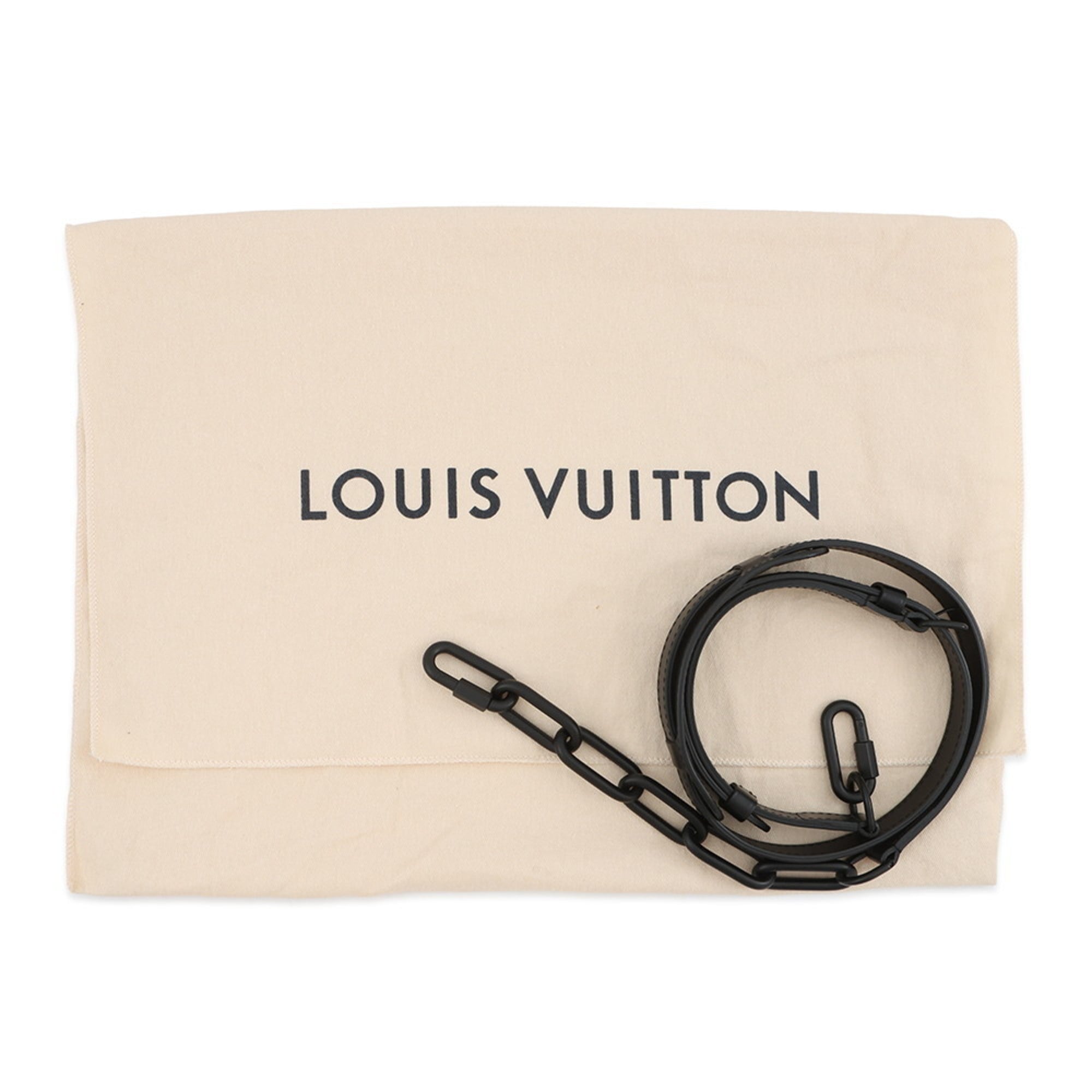 Louis Vuitton Taiga Black Noir Taiga Leather Handbag Shoulder Bag (Pre-Owned)