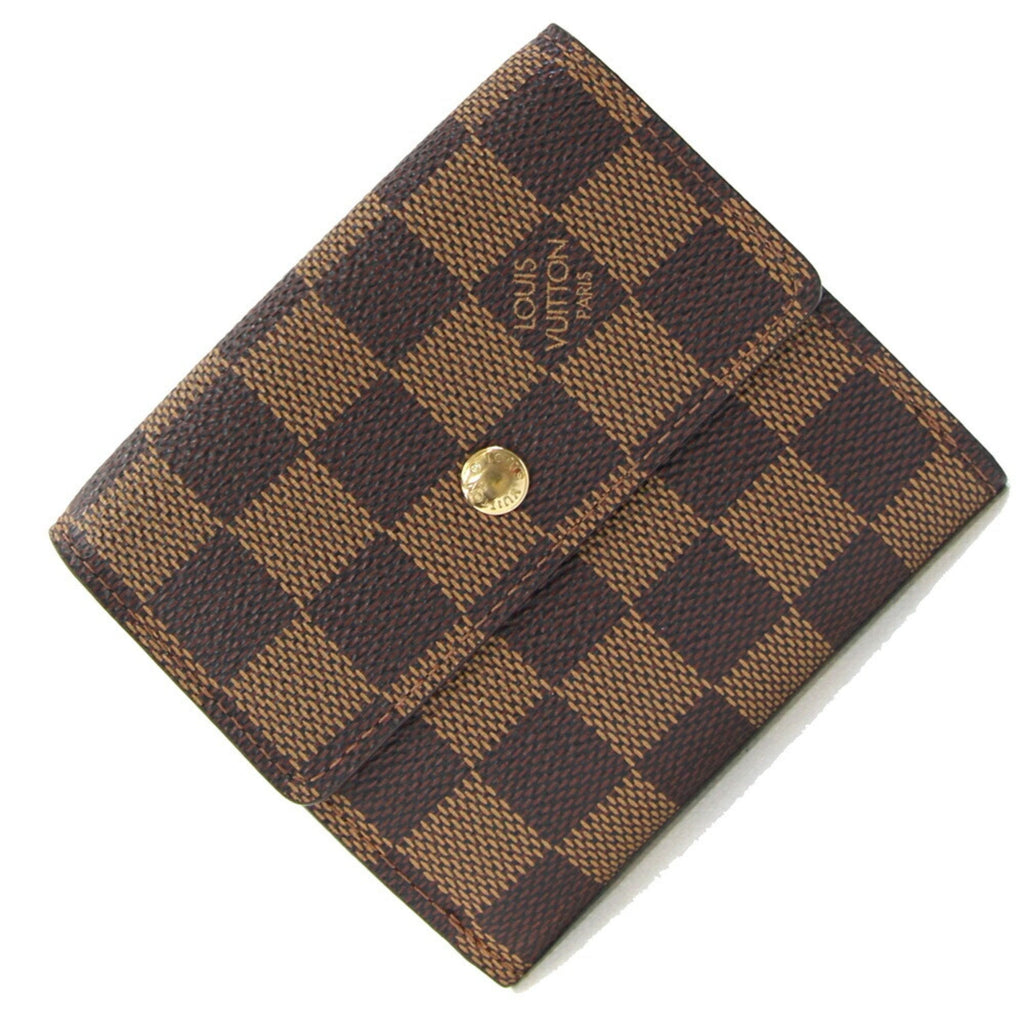 Louis Vuitton Brown Damier Canvas Wallet (Tri-Fold) (Pre-Owned)