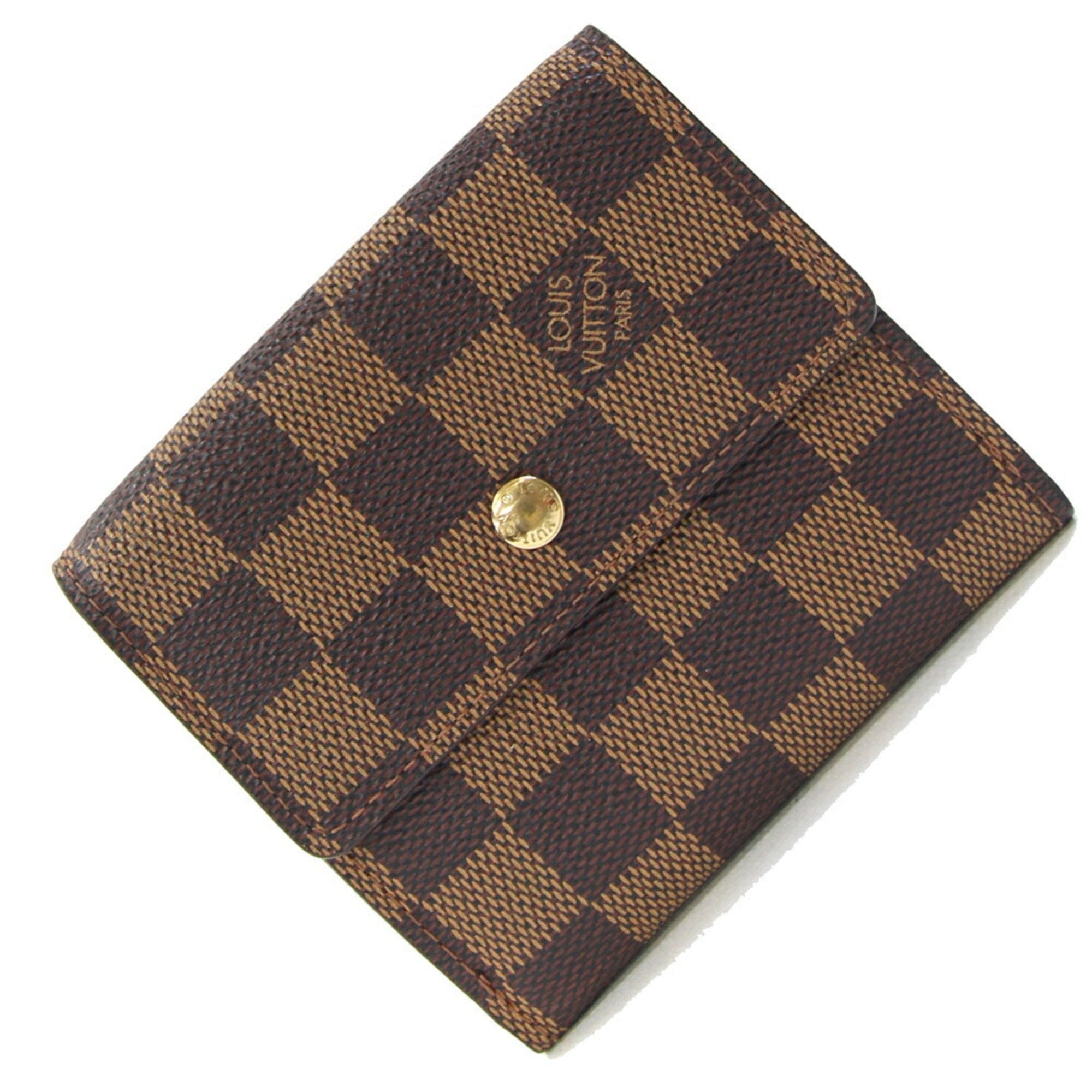 Louis Vuitton Brown Damier Canvas Wallet (Tri-Fold) (Pre-Owned)