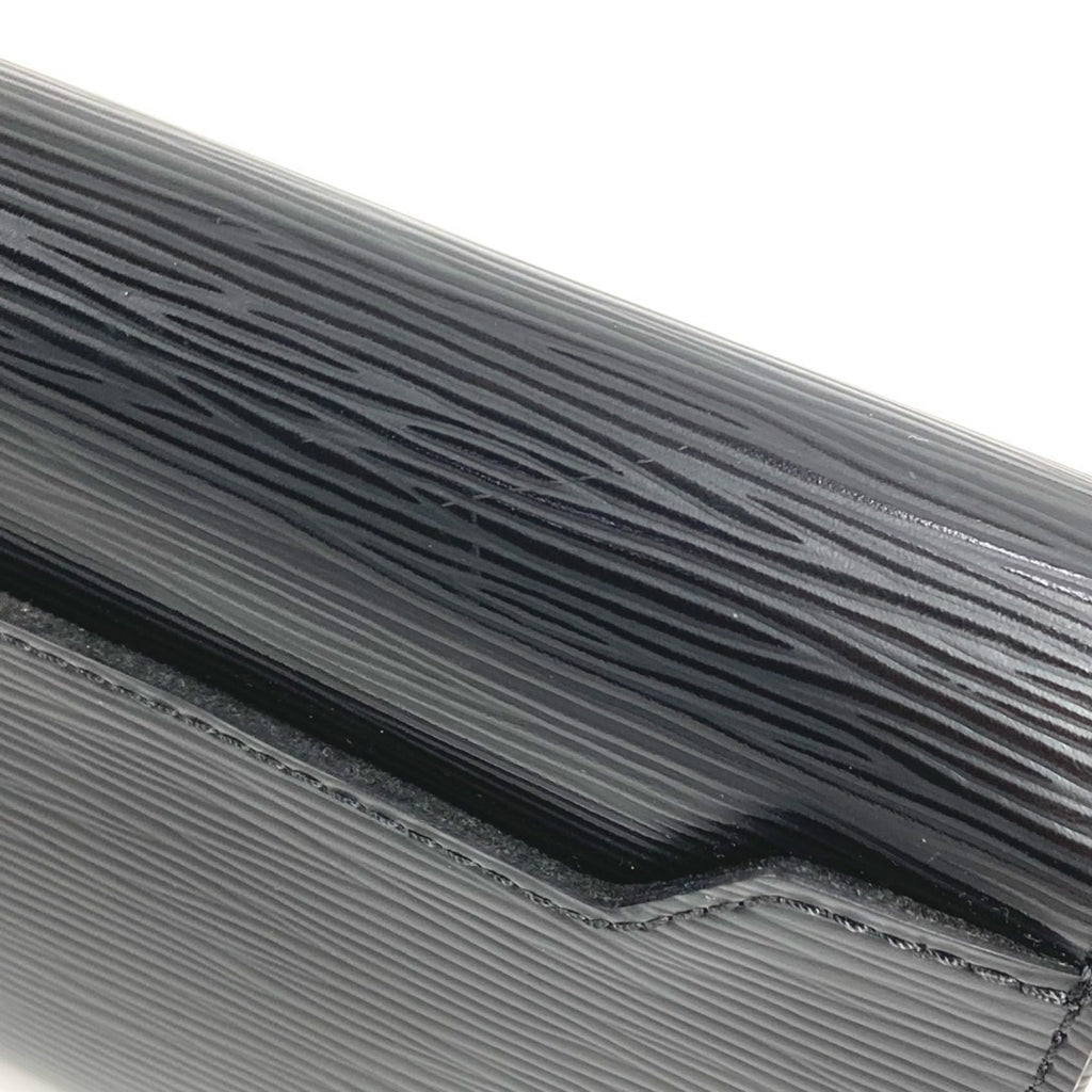 Louis Vuitton Epi Black Noir Epi Leather Clutch Bag Pochette Shoulder Bag (Pre-Owned)