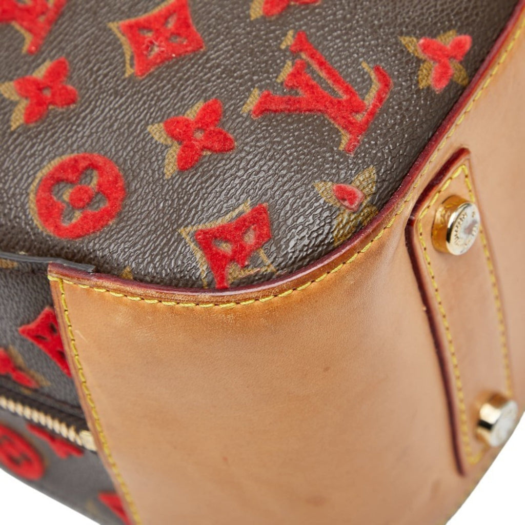 Louis Vuitton Brown Pvc Leather Handbag (Pre-Owned)