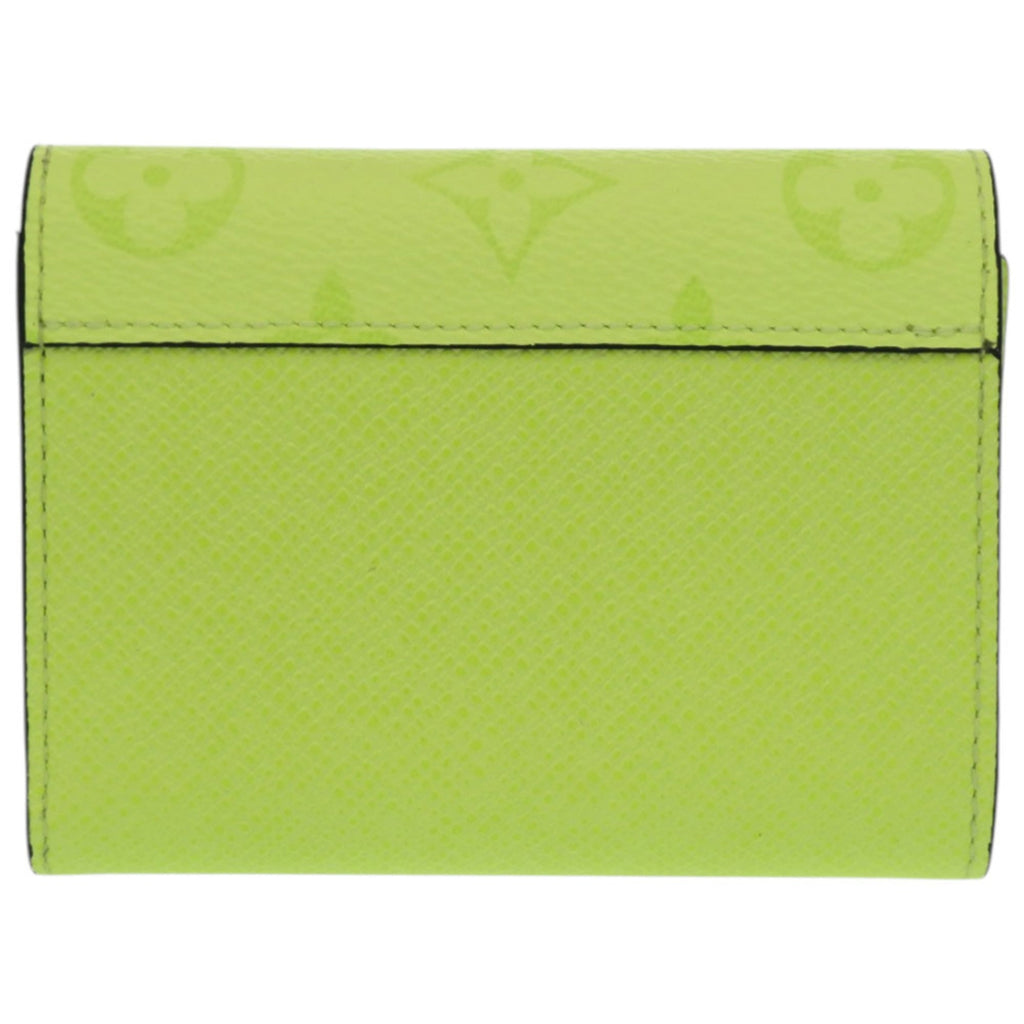 Louis Vuitton Black Fluorescent Yellow Monogram Wallet (Tri-Fold) (Pre-Owned)