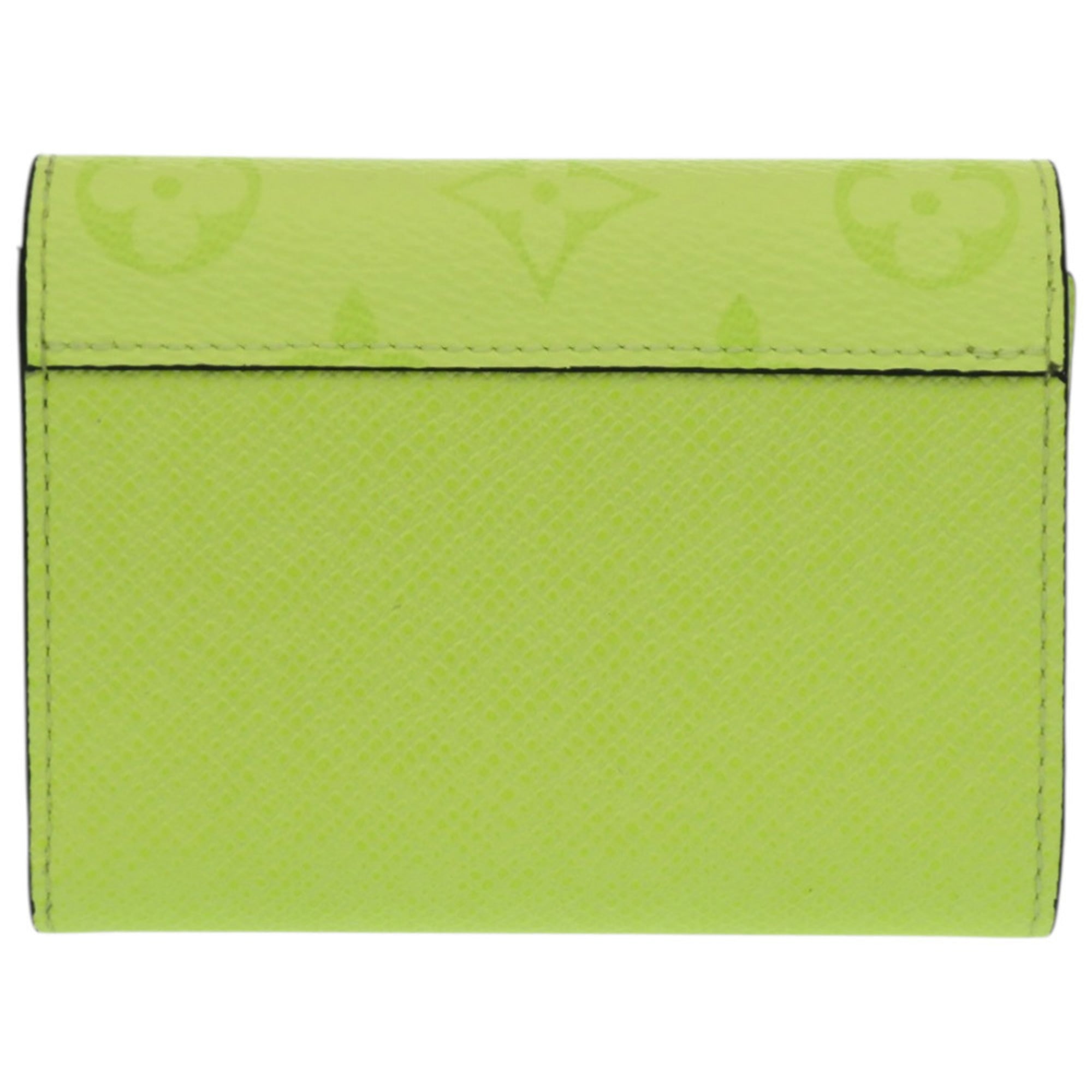 Louis Vuitton Black Fluorescent Yellow Monogram Wallet (Tri-Fold) (Pre-Owned)