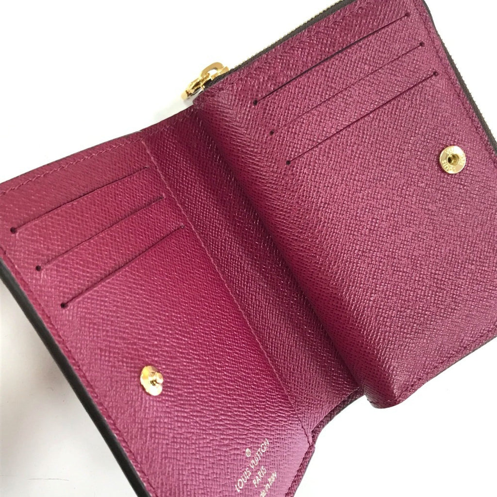Louis Vuitton Monogram Brown Fuchsia Monogram Wallet (Bi-Fold) (Pre-Owned)