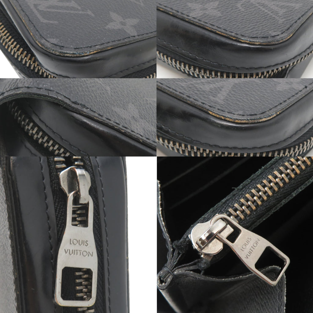 Louis Vuitton Black Monogram Eclipse Clutch Bag (Pre-Owned)