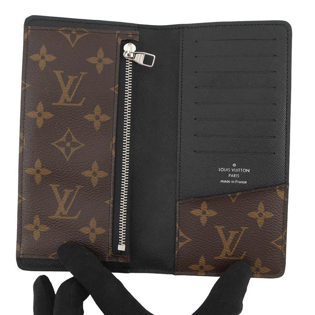Louis Vuitton Brown Monogram Macassar Monogram Wallet (Bi-Fold) (Pre-Owned)
