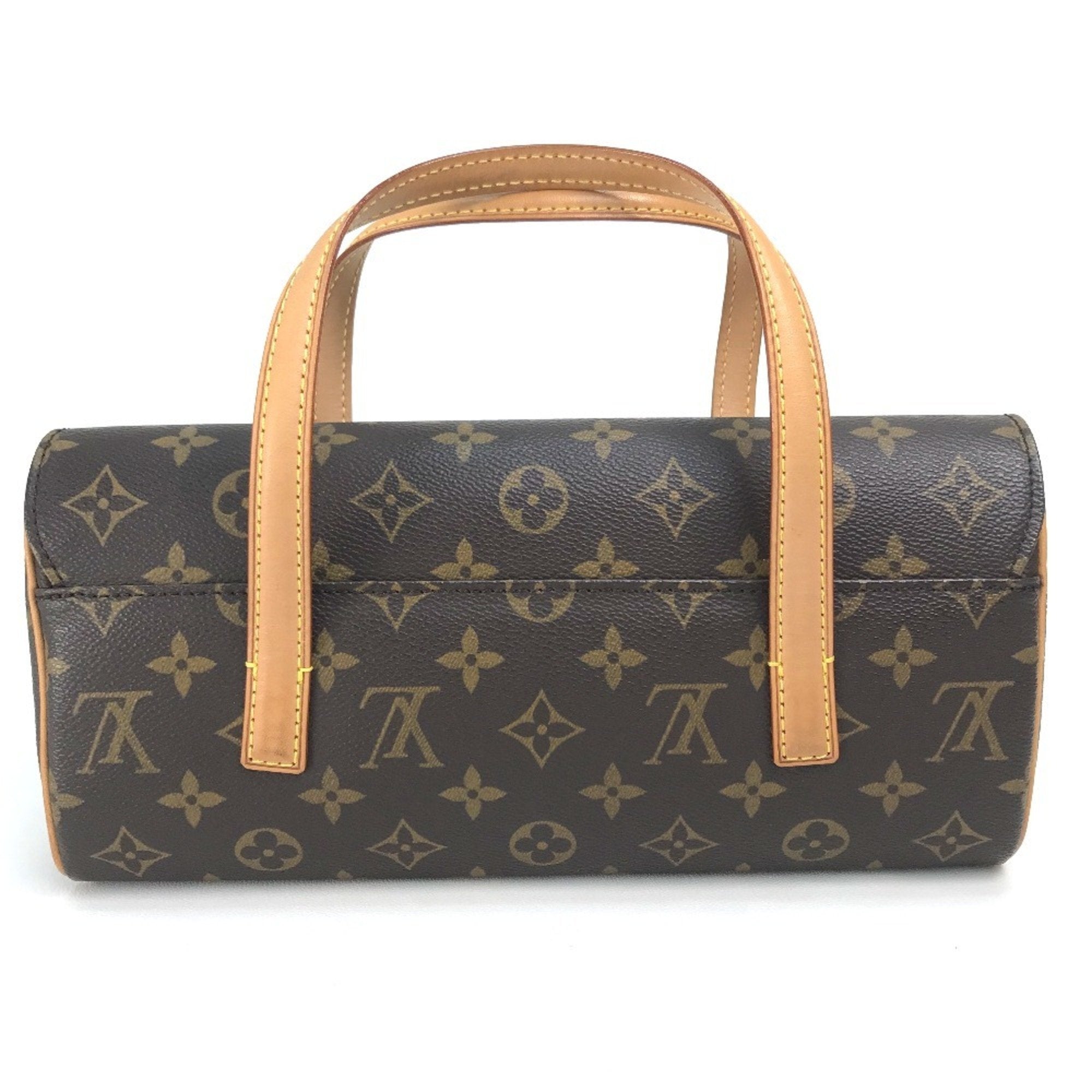 Louis Vuitton Monogram Brown Red Color Monogram Handbag (Pre-Owned)