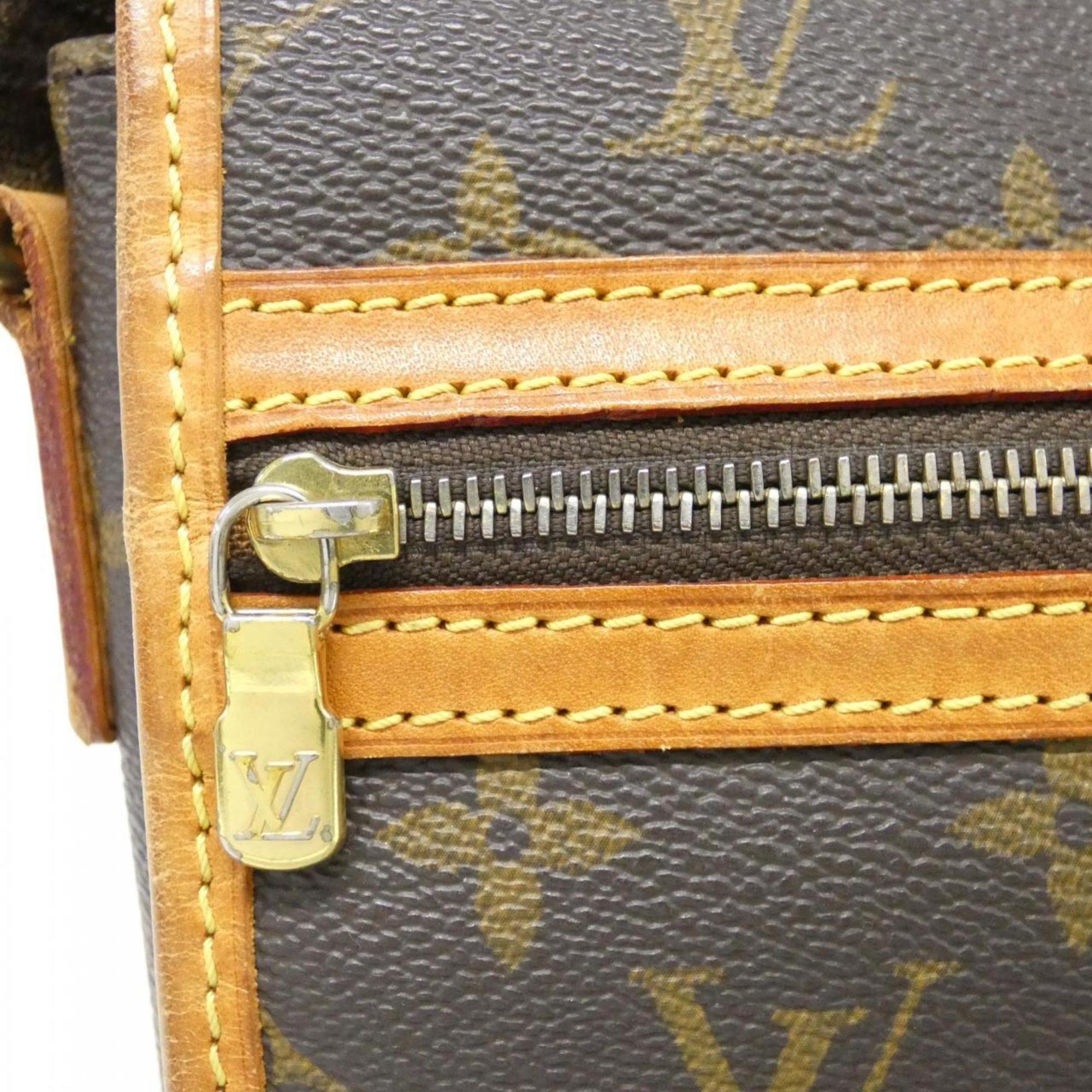 Louis Vuitton Marron Coated Canvas Shoulder Bag (Pre-Owned)