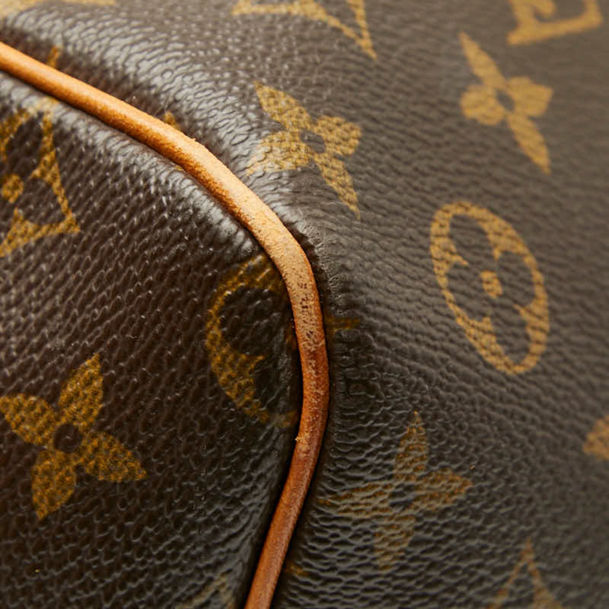 Louis Vuitton Brown Pvc Leather Boston Bag (Pre-Owned)