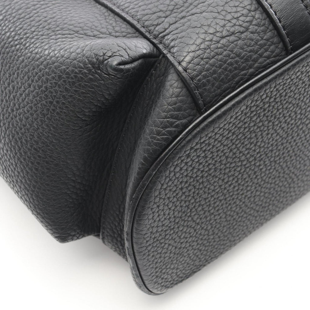 Louis Vuitton Black Leather Tote Bag (Pre-Owned)