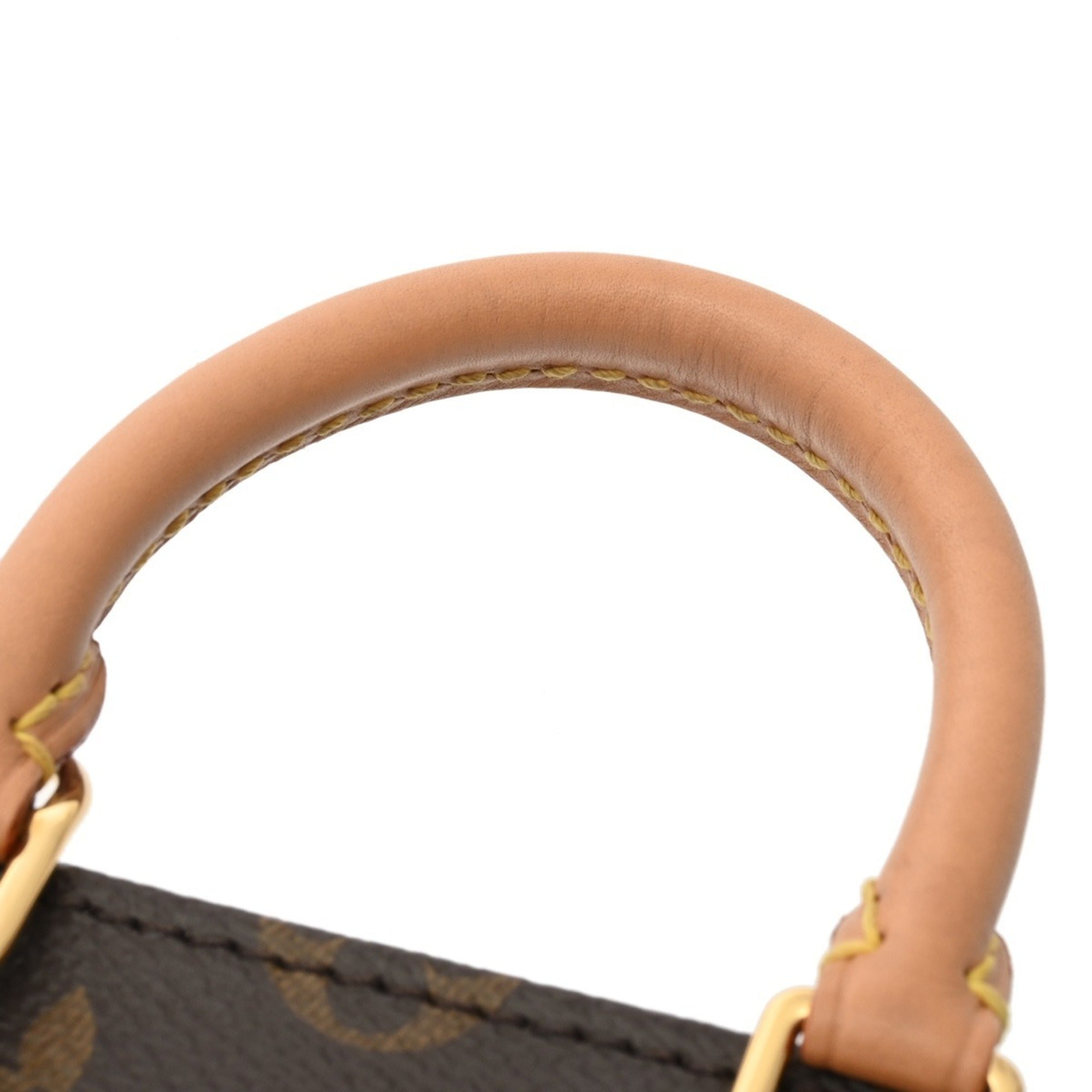 Louis Vuitton Brown Monogram Canvas Handbag (Pre-Owned)