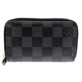 Louis Vuitton Damier Graphite Black Damier Graphite Coin Purse/Coin Case (Pre-Owned)