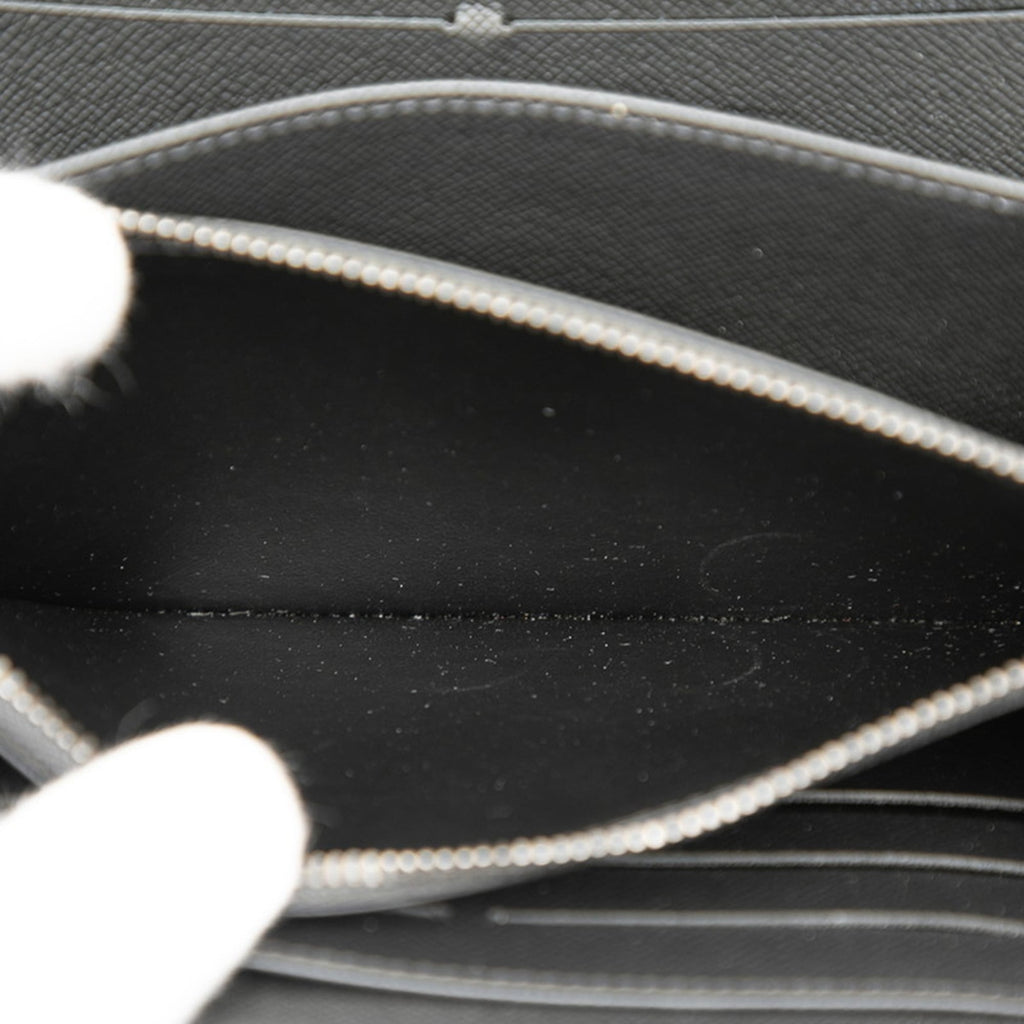 Louis Vuitton Black Pvc Leather Long Wallet (Bi-Fold) (Pre-Owned)