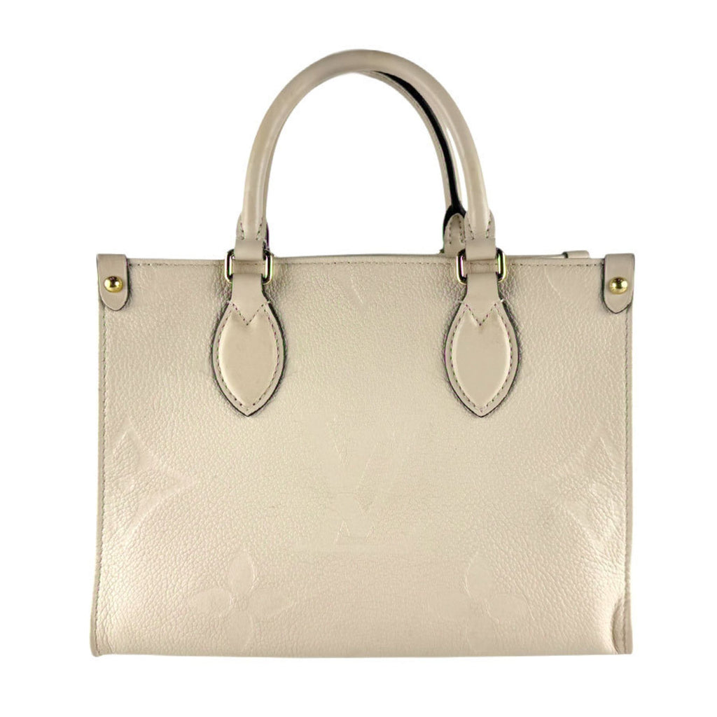 Louis Vuitton Cream Monogram Empreinte Handbag Shoulder Bag (Pre-Owned)