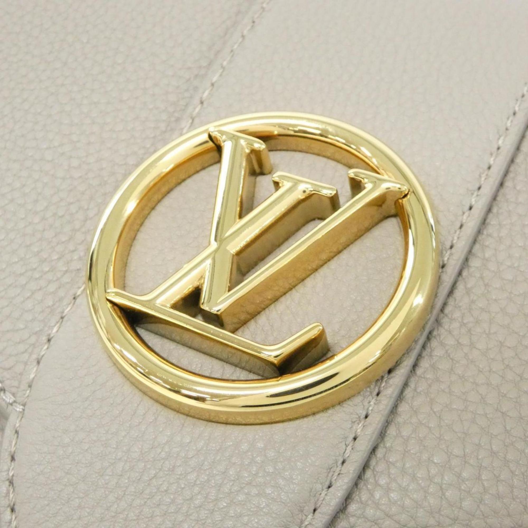 Louis Vuitton Gris Leather Shoulder Bag (Pre-Owned)