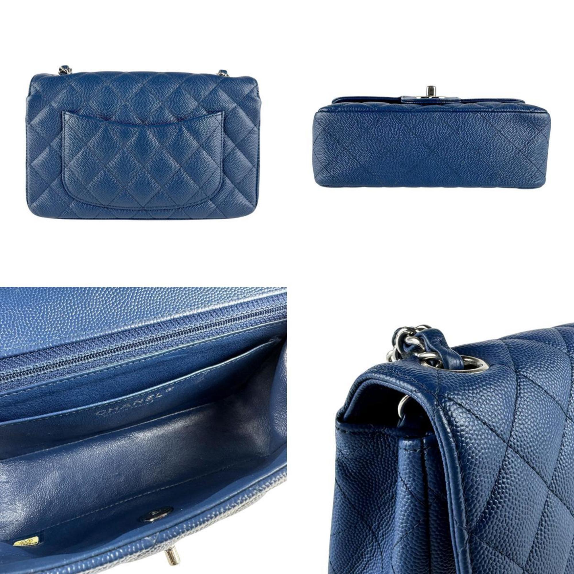 Classic Single Flap Bag Quilted Caviar Mini