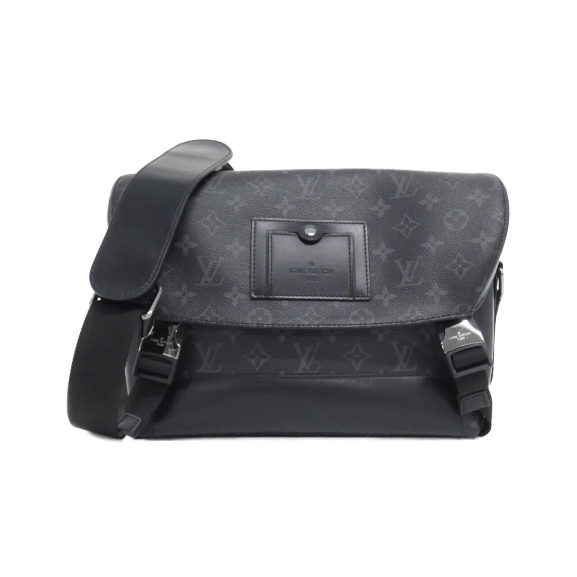 Louis Vuitton Black Coated Canvas Shoulder Bag (Pre-Owned)