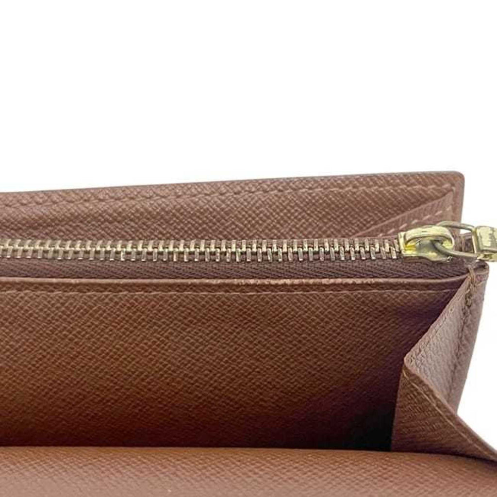 Louis Vuitton Monogram Brown Monogram Long Wallet (Bi-Fold) (Pre-Owned)
