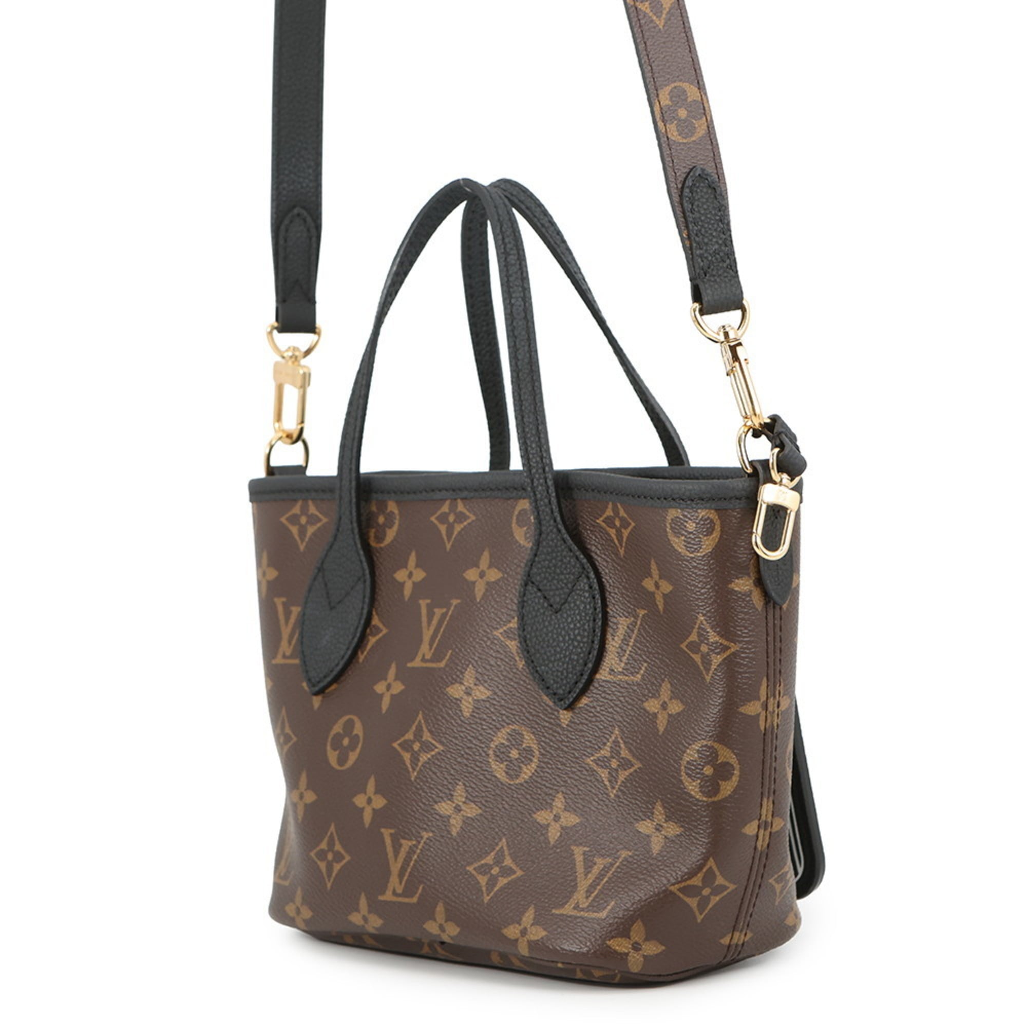 Louis Vuitton Noir Monogram Leather Tote Bag (Pre-Owned)