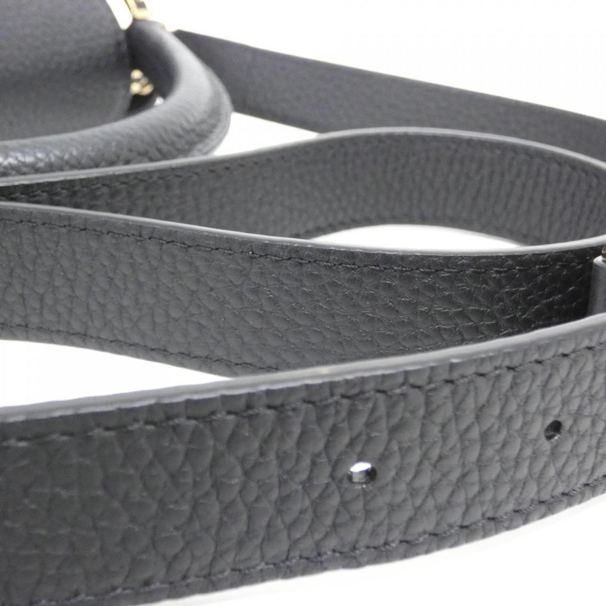 Louis Vuitton Taurillon Black Leather Handbag (Pre-Owned)