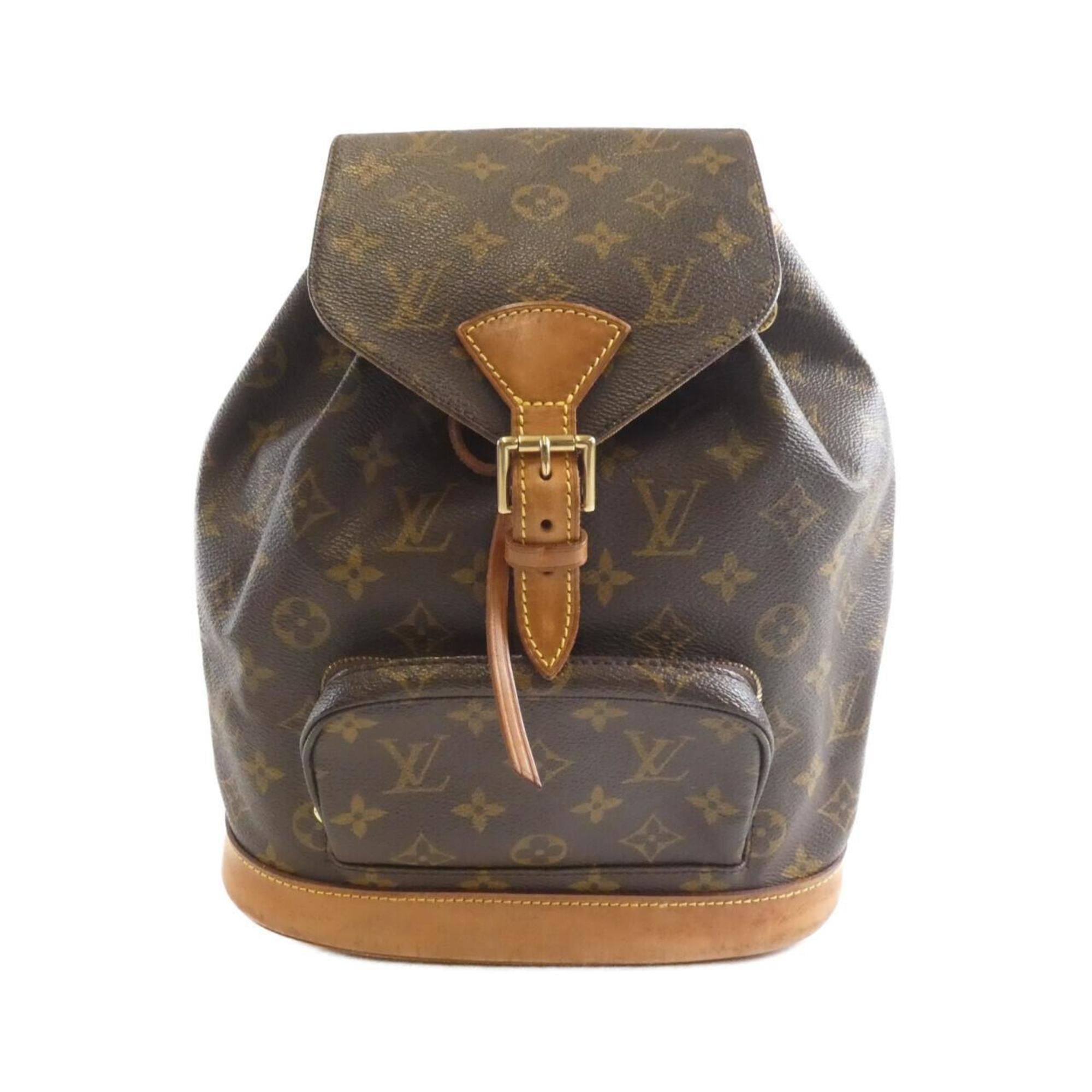 Louis Vuitton Marron Coated Canvas Backpack (Pre-Owned)