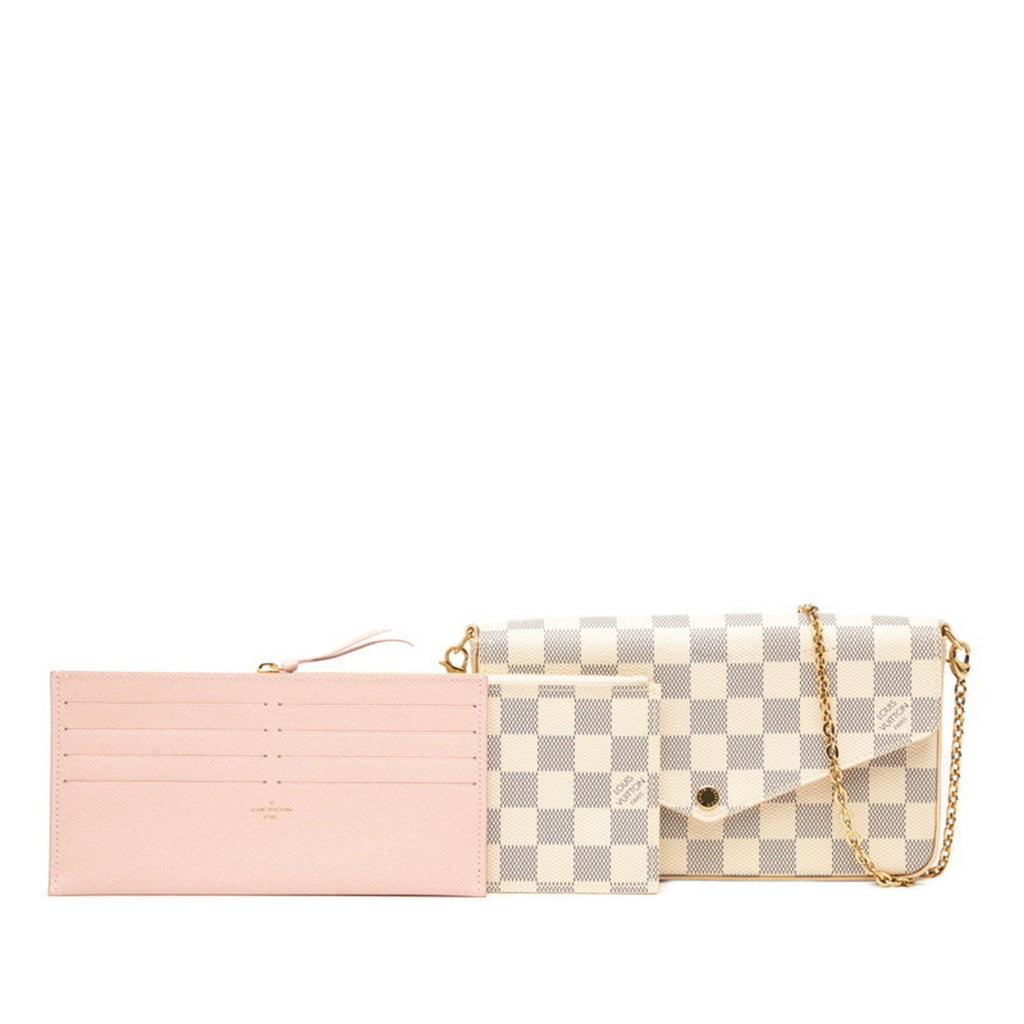 Louis Vuitton White Pvc Leather Pochette Shoulder Bag (Pre-Owned)