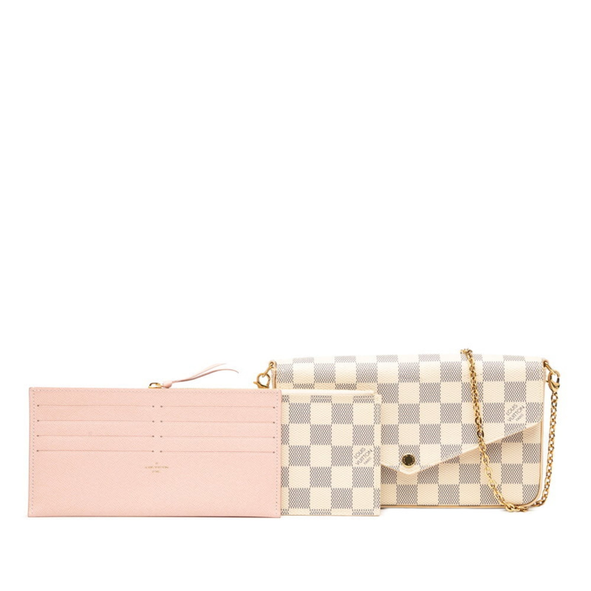 Louis Vuitton White Pvc Leather Pochette Shoulder Bag (Pre-Owned)