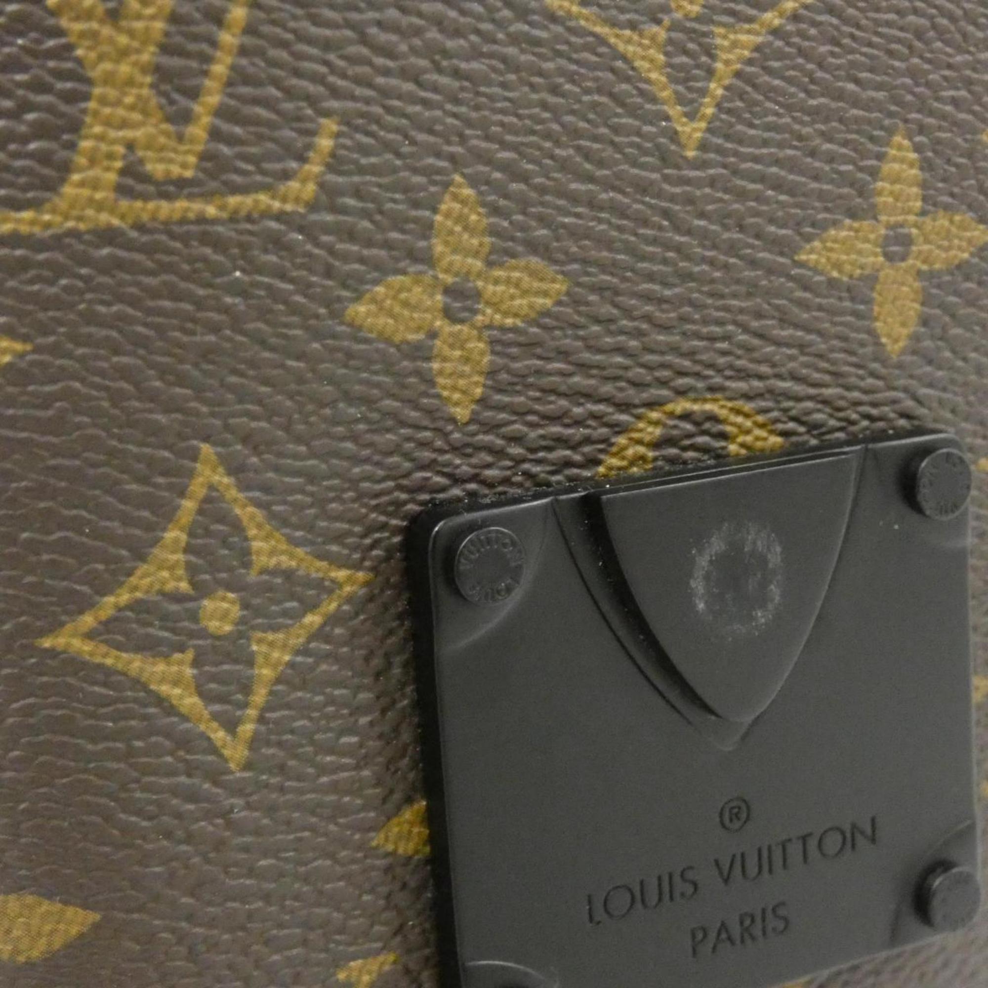 Louis Vuitton Black Marron Monogram Macassar Coated Canvas Shoulder Bag (Pre-Owned)