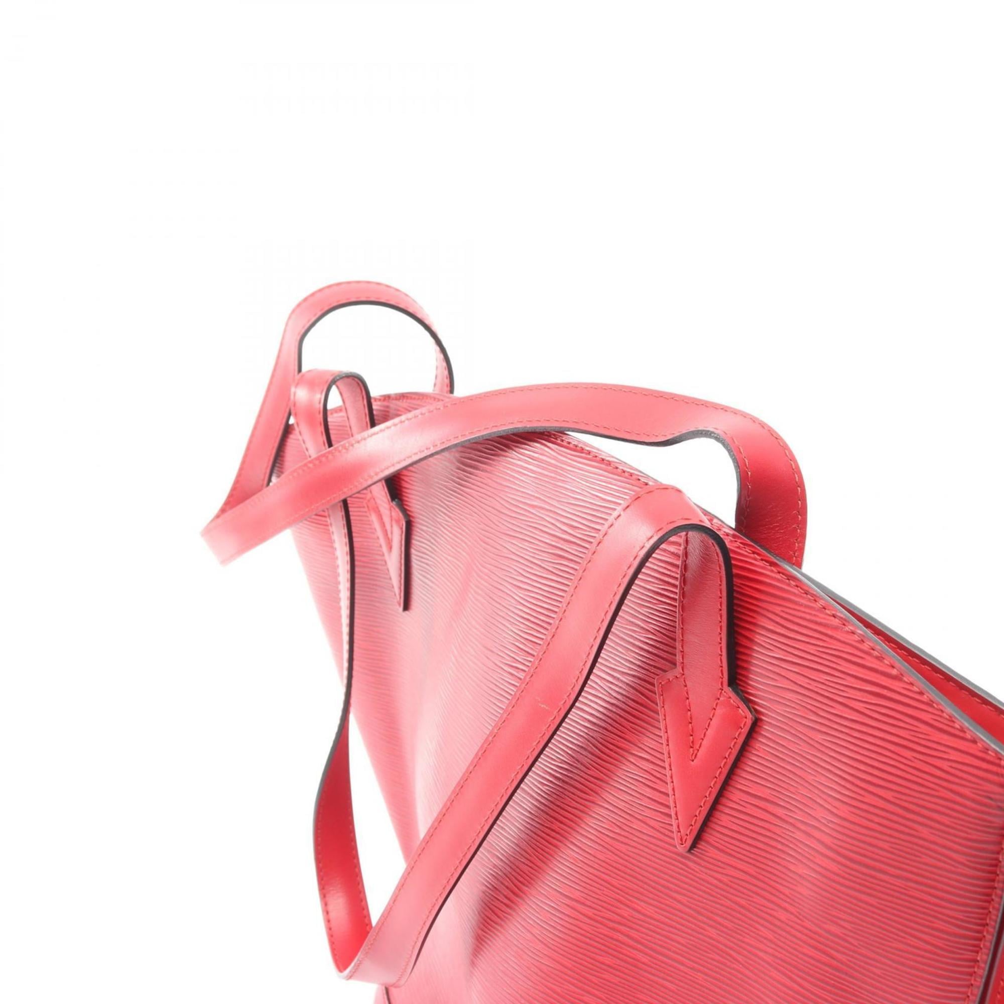Louis Vuitton Castilian Red Red Color Epi Leather Shoulder Bag (Pre-Owned)