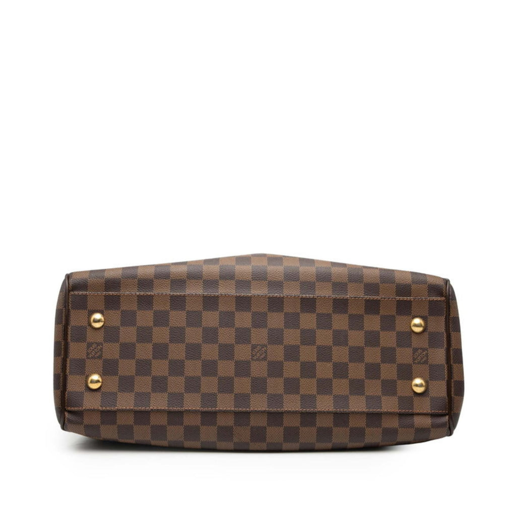 Louis Vuitton Brown Leather Pvc Handbag Shoulder Bag (Pre-Owned)