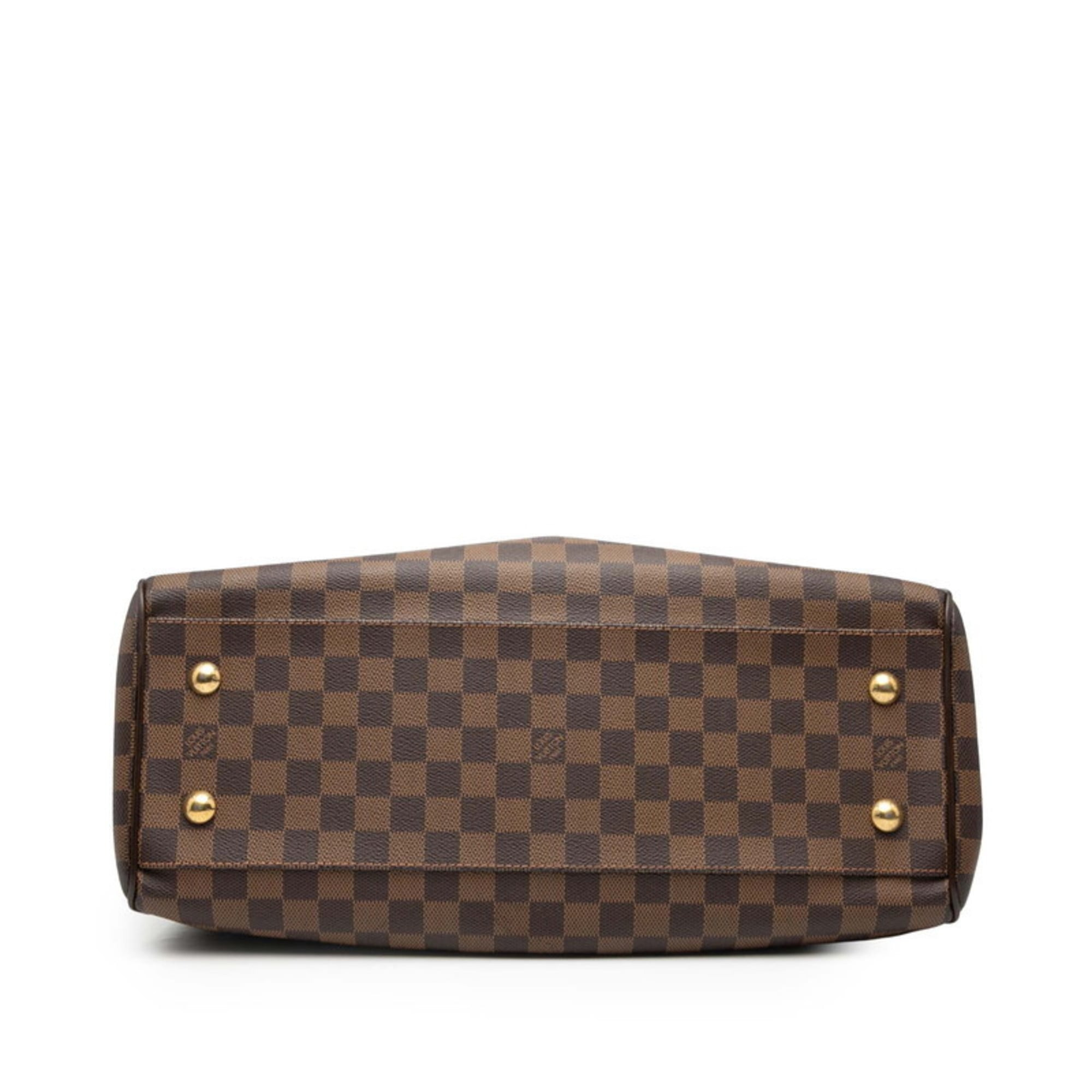 Louis Vuitton Brown Leather Pvc Handbag Shoulder Bag (Pre-Owned)