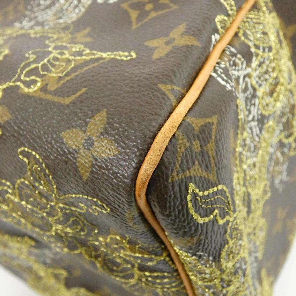 Louis Vuitton Brown Coated Canvas Boston Bag (Pre-Owned)
