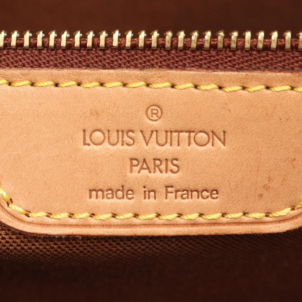 Louis Vuitton Brown Coated Canvas Leather Shoulder Bag (Pre-Owned)