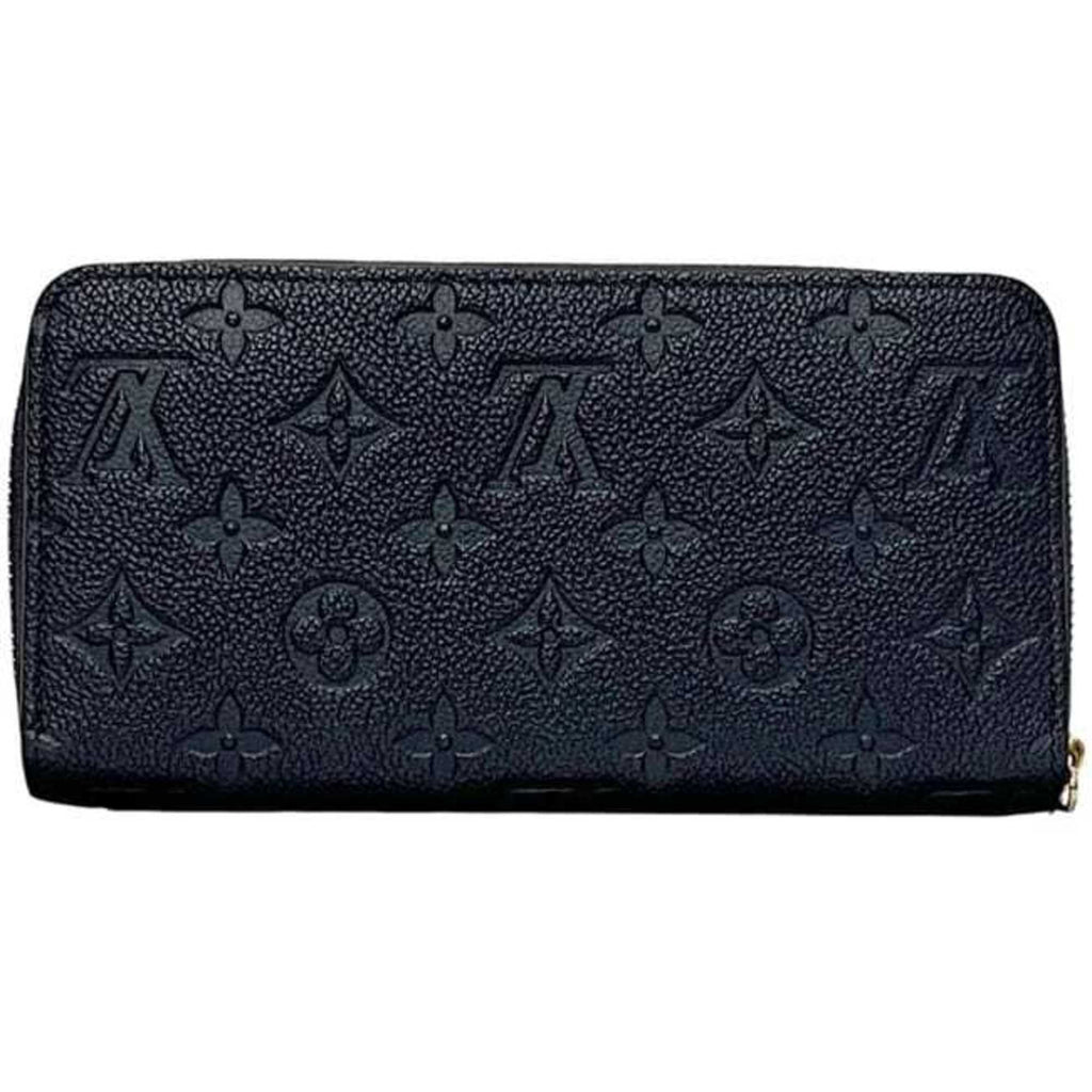Louis Vuitton Monogram Empreinte Marine Rouge Navy Leather Long Wallet (Bi-Fold) (Pre-Owned)