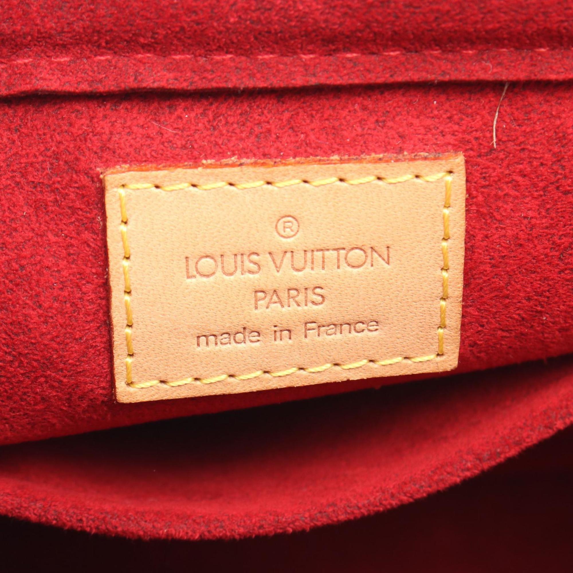 Louis Vuitton Monogram Brown Coated Canvas Leather Shoulder Bag (Pre-Owned)