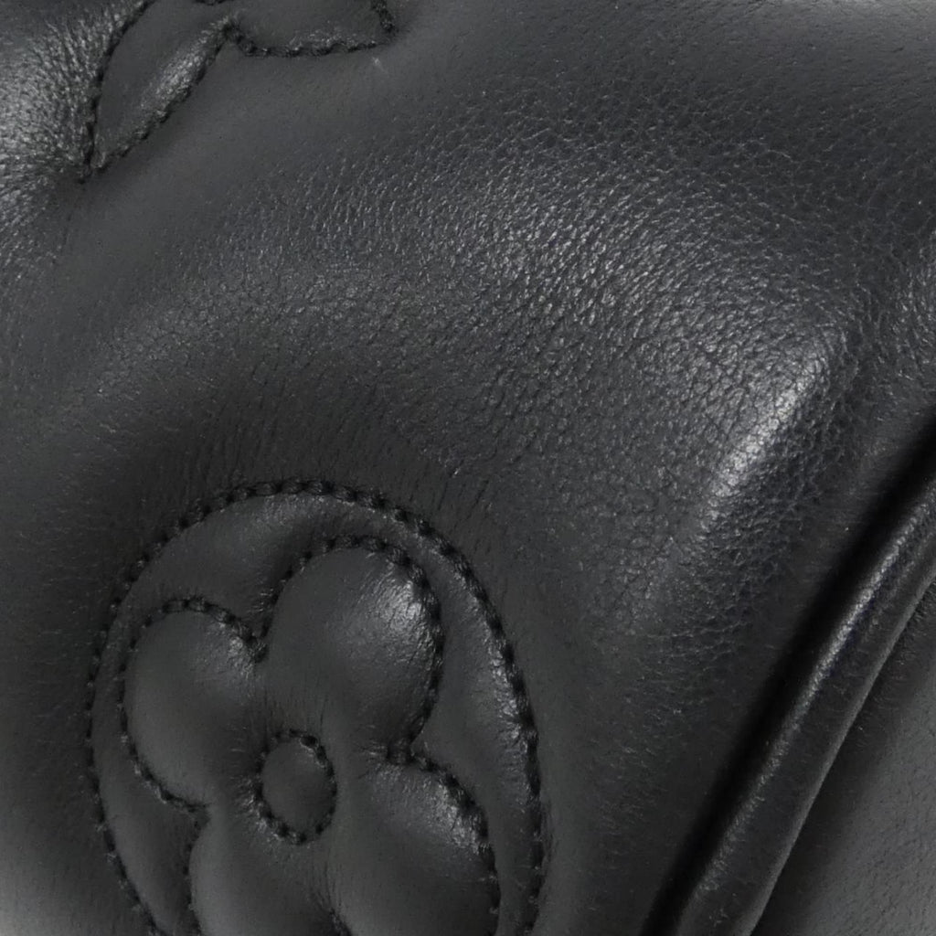 Louis Vuitton Black Leather Shoulder Bag (Pre-Owned)
