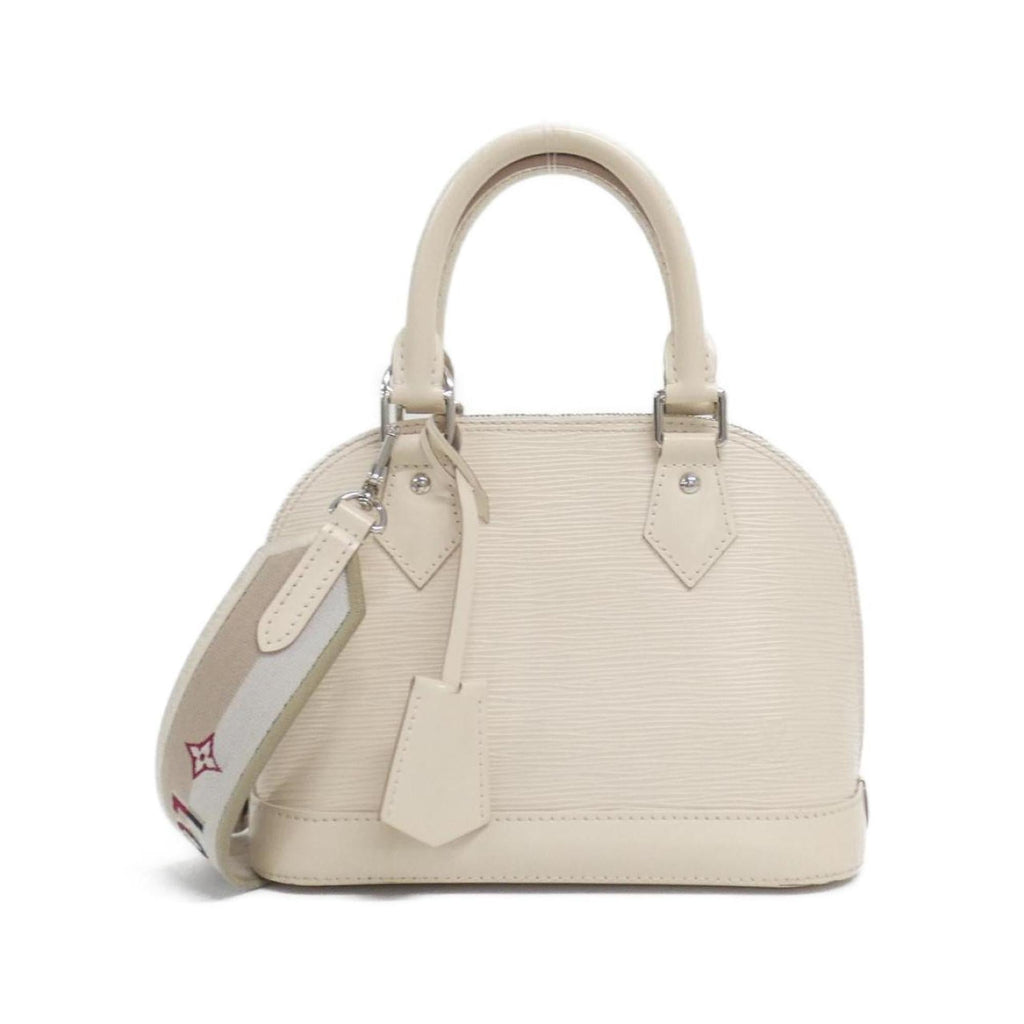 Louis Vuitton Silver Leather Handbag (Pre-Owned)