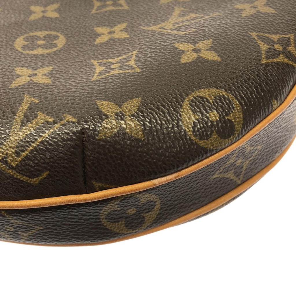 Louis Vuitton Marron Coated Canvas Pochette Shoulder Bag (Pre-Owned)