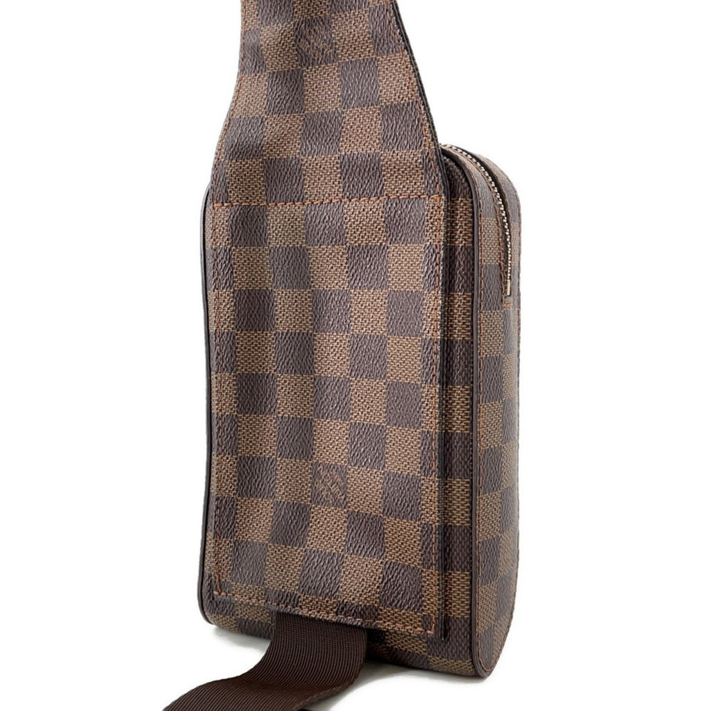 Louis Vuitton Damier Brown Damier Canvas Ebene Red Color Shoulder Bag Sling Bag (Pre-Owned)