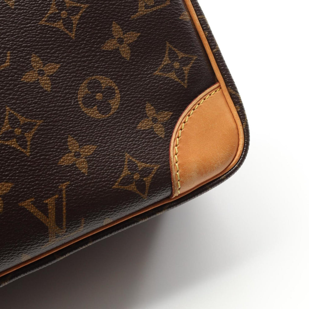 Louis Vuitton Brown Coated Canvas Leather Shoulder Bag (Pre-Owned)