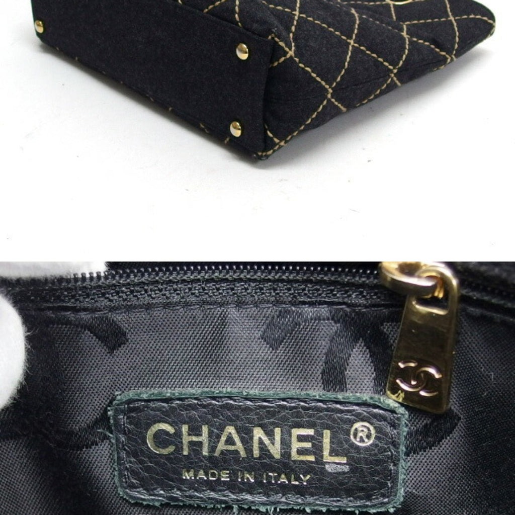 Surpique Chain Tote Quilted Wool Small