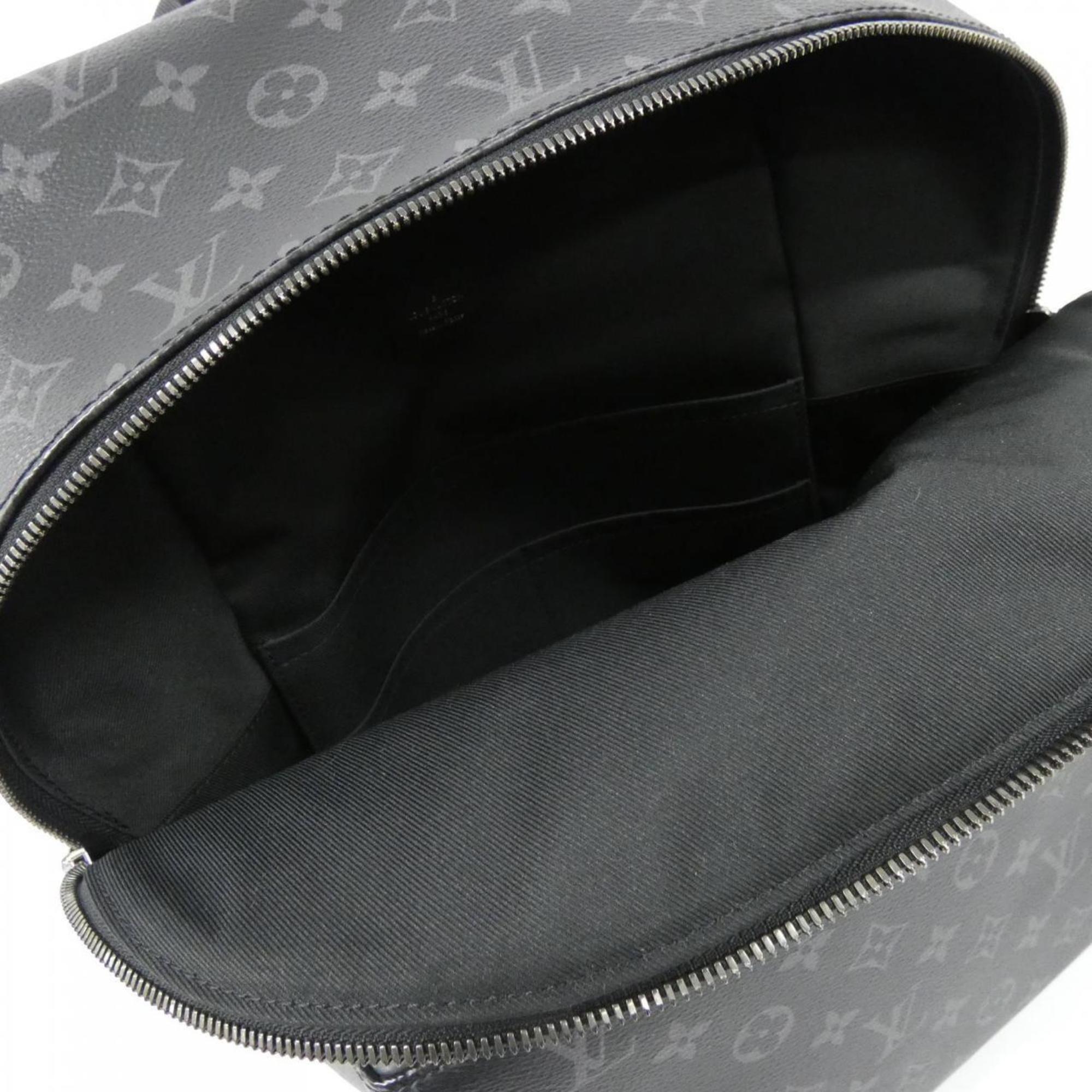 Louis Vuitton Black Coated Canvas Backpack (Pre-Owned)