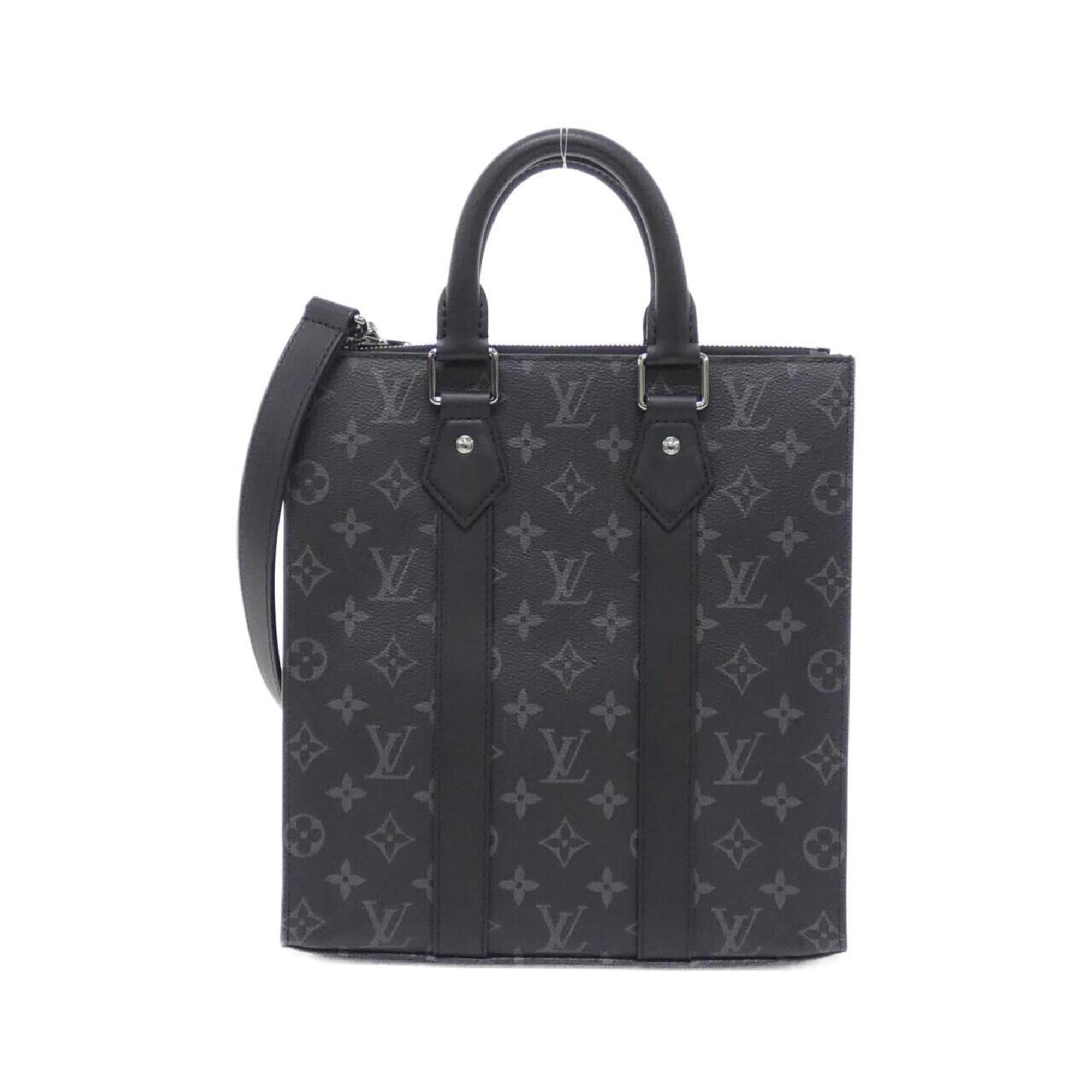 Louis Vuitton Black Coated Canvas Handbag (Pre-Owned)