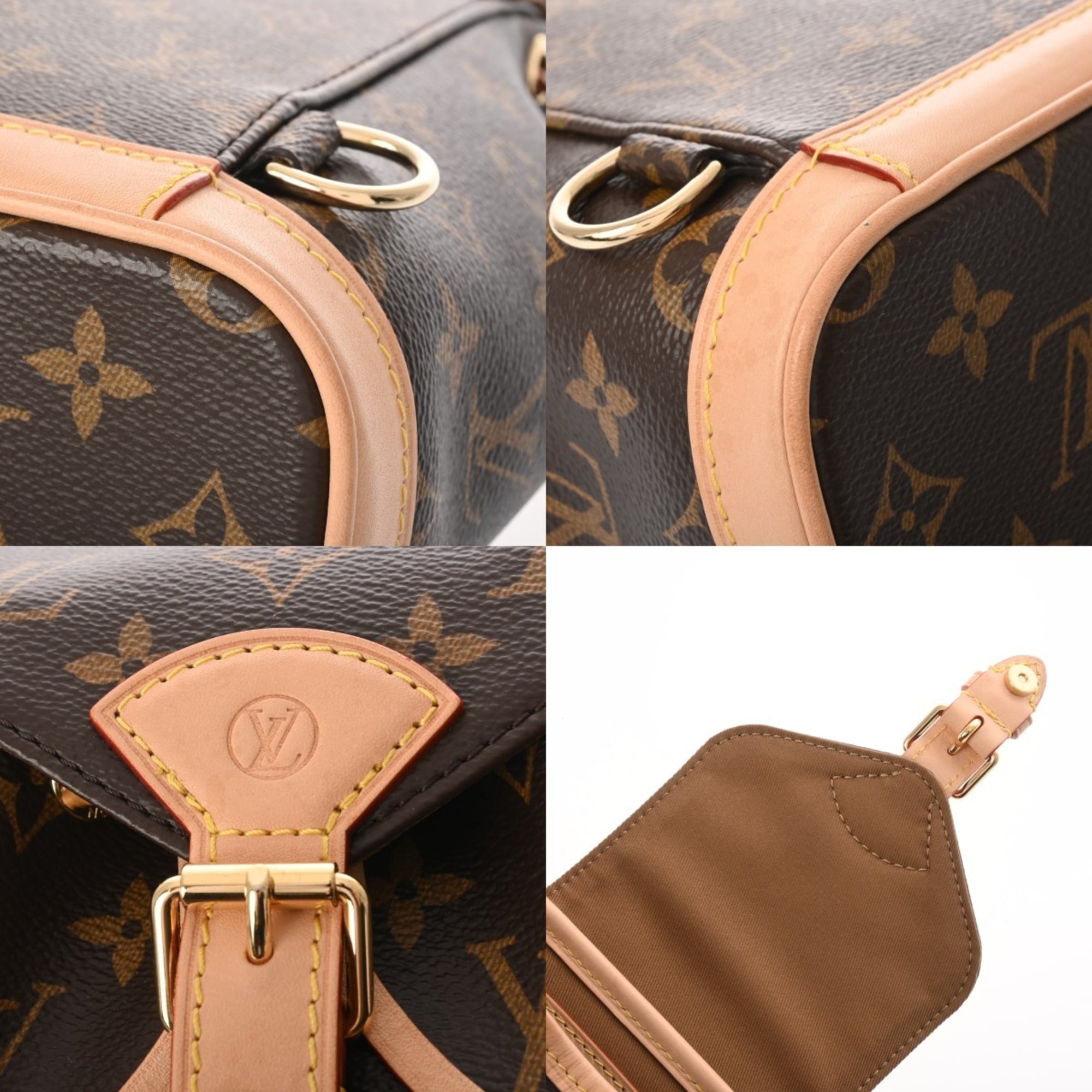 Louis Vuitton Brown Monogram Canvas Backpack (Pre-Owned)
