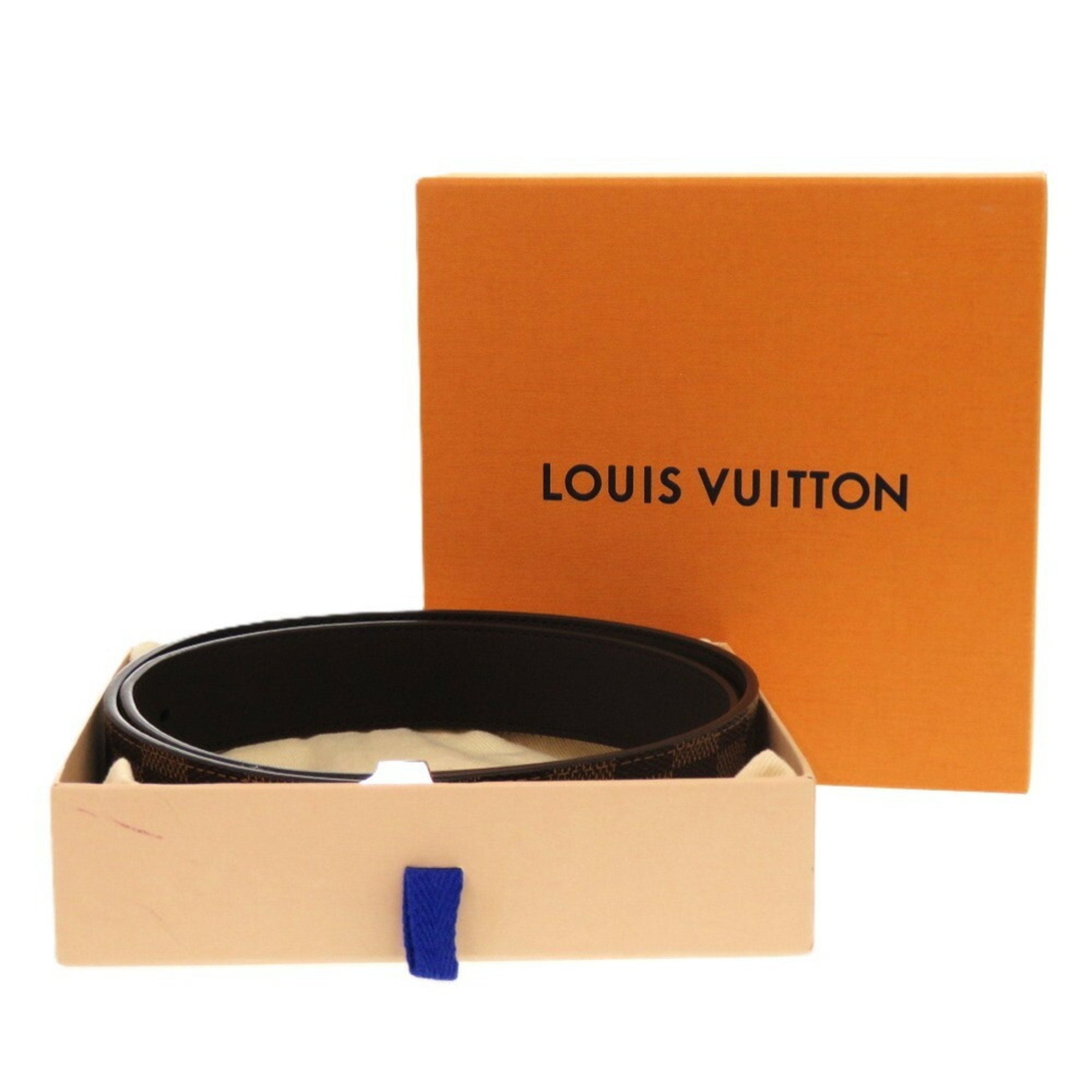 Louis Vuitton Damier Brown Damier Canvas Ebene White Damier Canvas (Pre-Owned)
