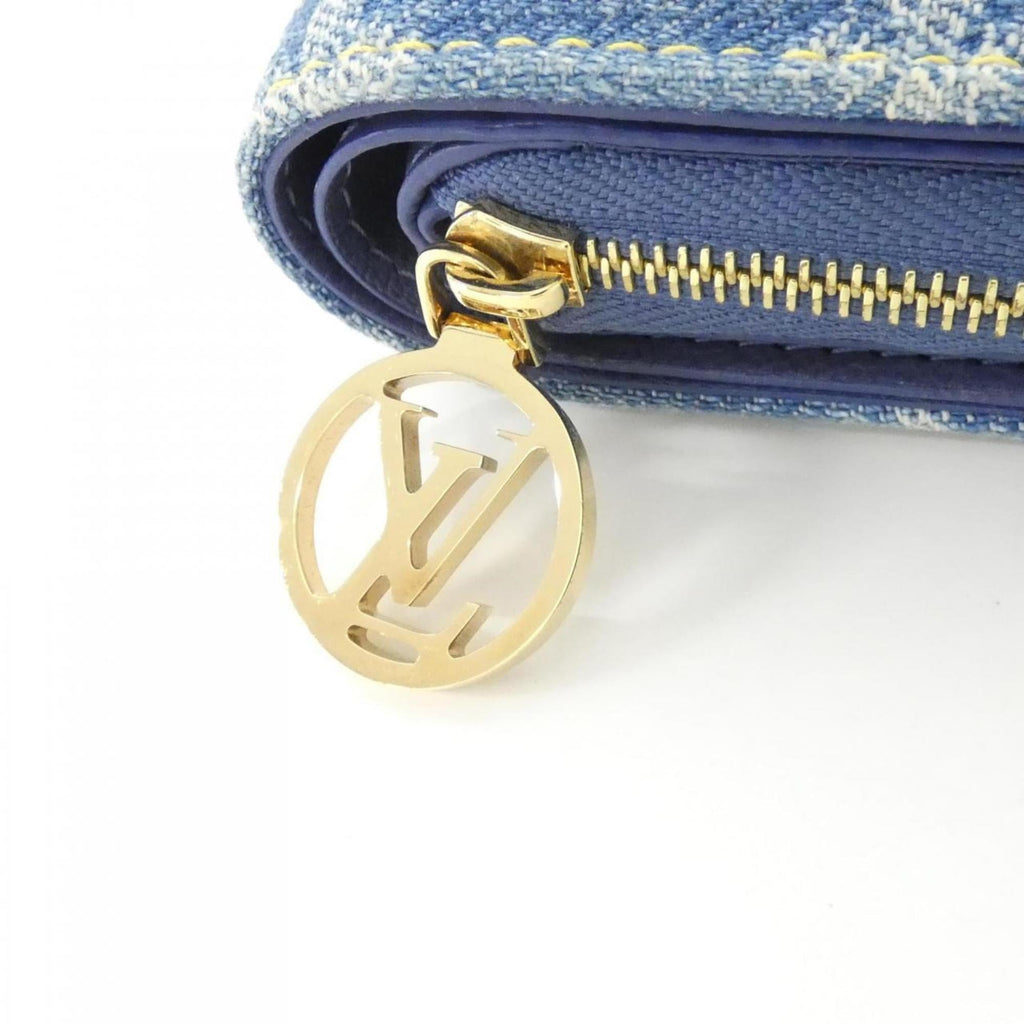 Louis Vuitton Blue Denim Wallet (Bi-Fold) (Pre-Owned)