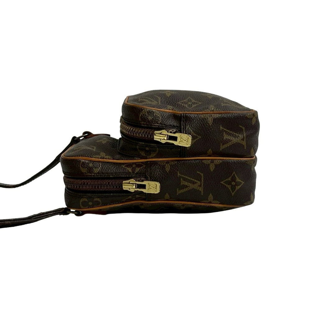 Louis Vuitton Brown Leather Pvc Pochette Shoulder Bag (Pre-Owned)