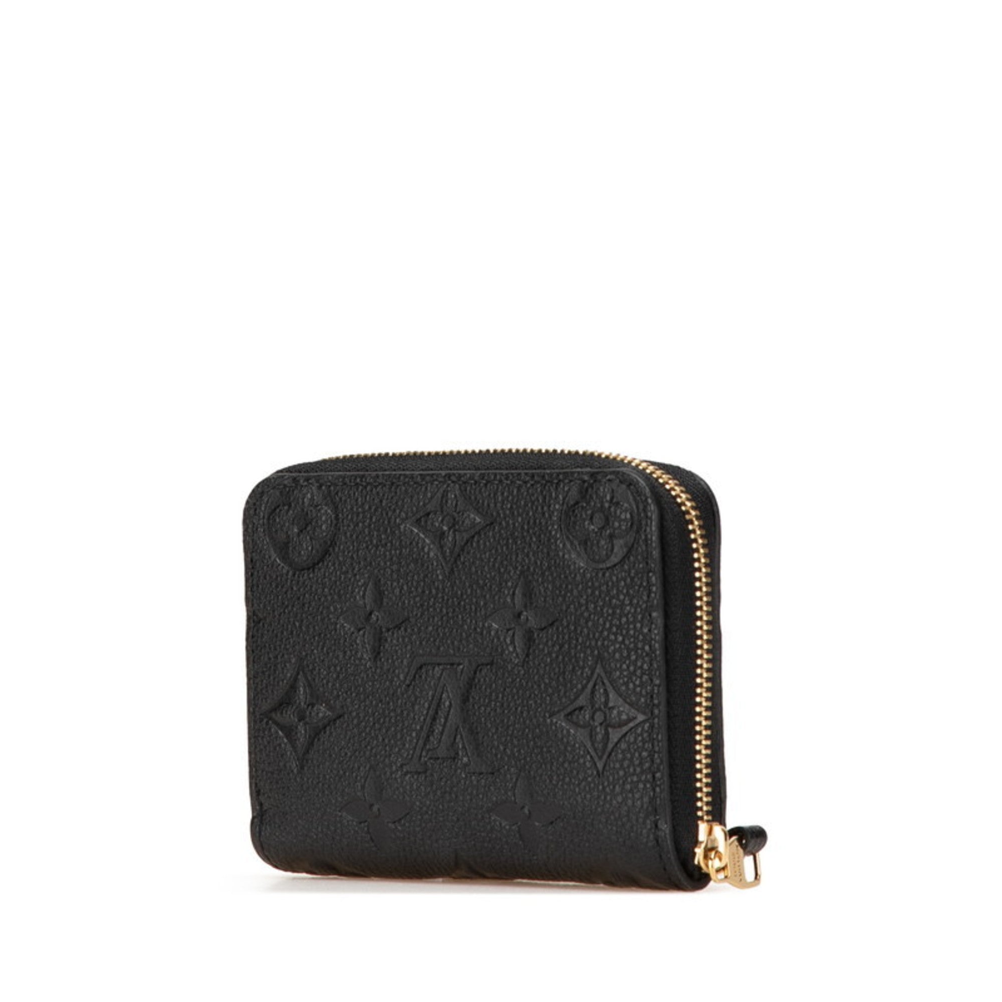Louis Vuitton Black Noir Leather Coin Purse/Coin Case (Pre-Owned)