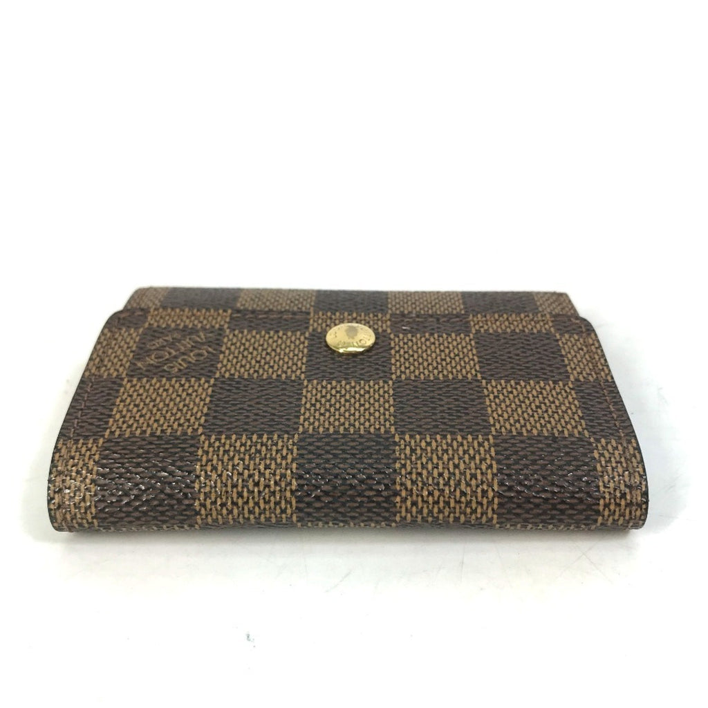 Louis Vuitton Brown Damier Canvas Ebene Damier Canvas Coin Purse/Coin Case (Pre-Owned)