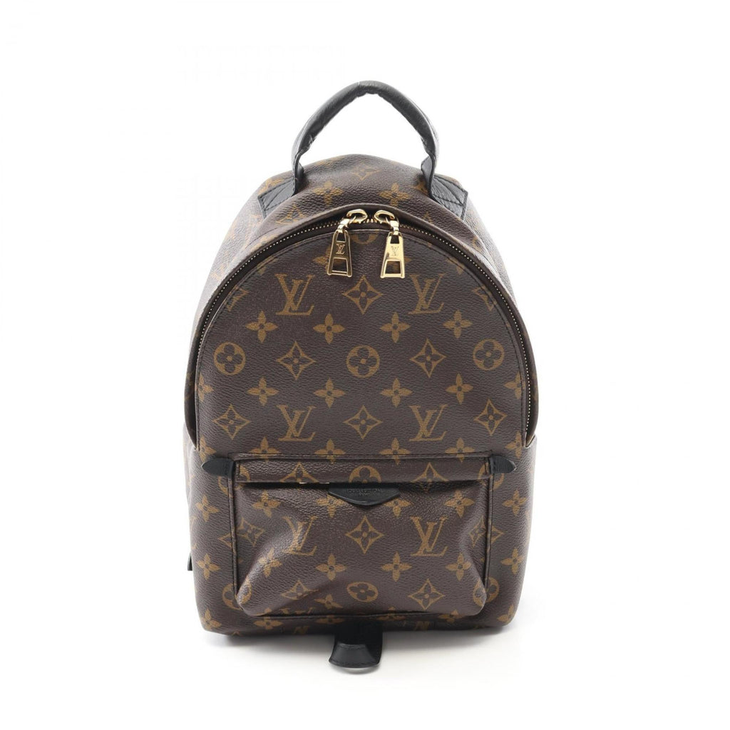 Louis Vuitton Black Brown Monogram Coated Canvas Backpack (Pre-Owned)